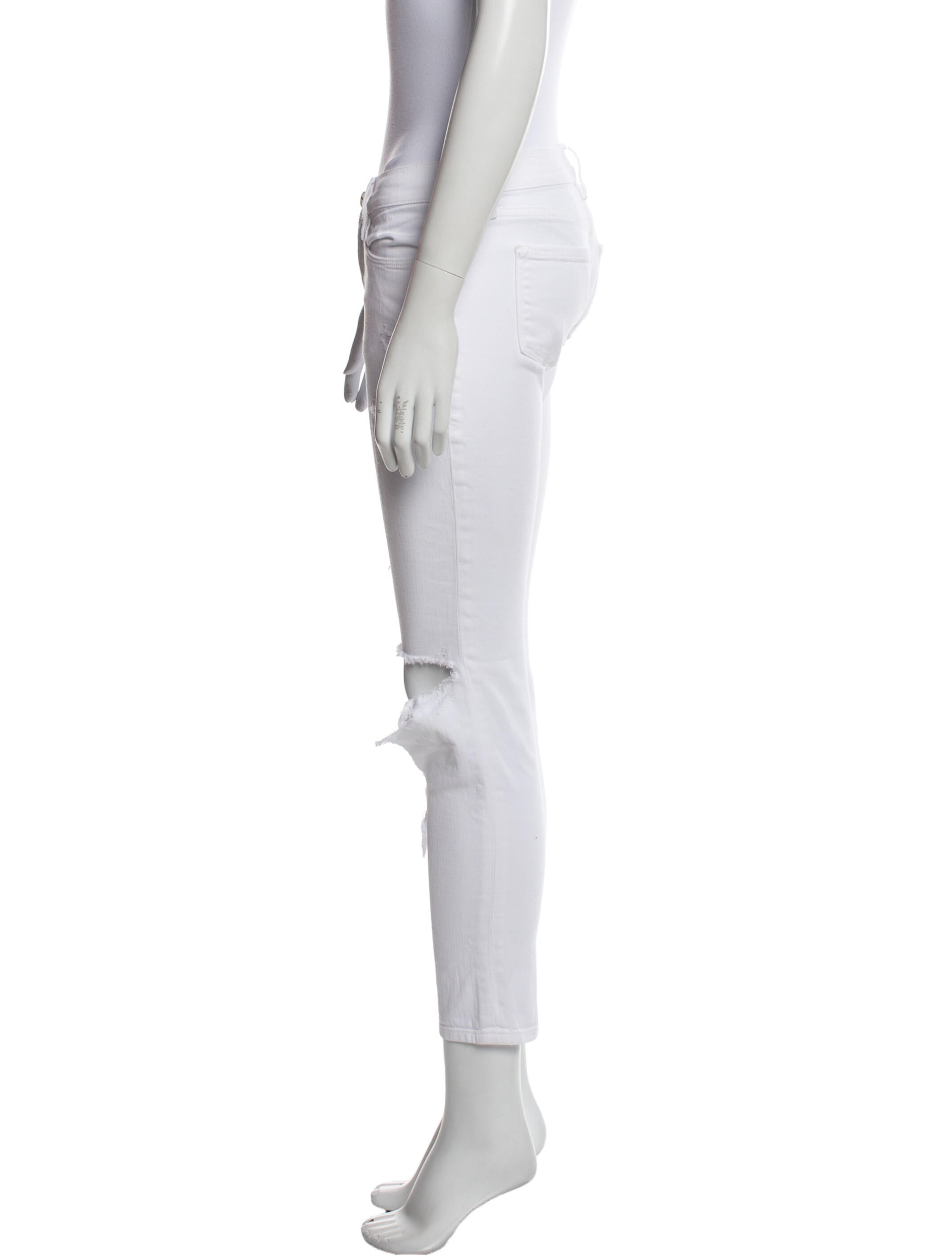 FRAME Low-Rise Skinny Leg Jeans