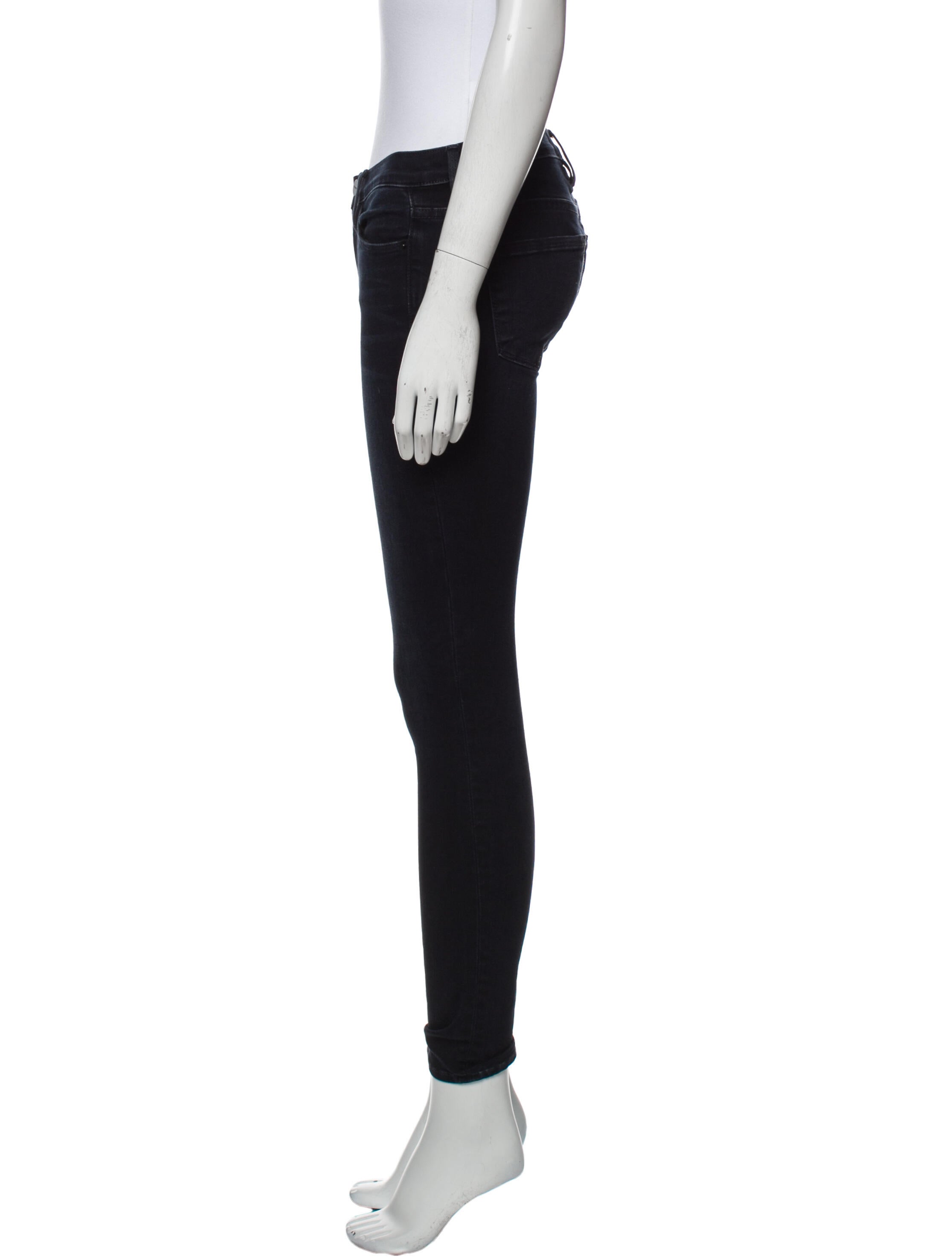 FRAME Mid-Rise Skinny Leg Jeans