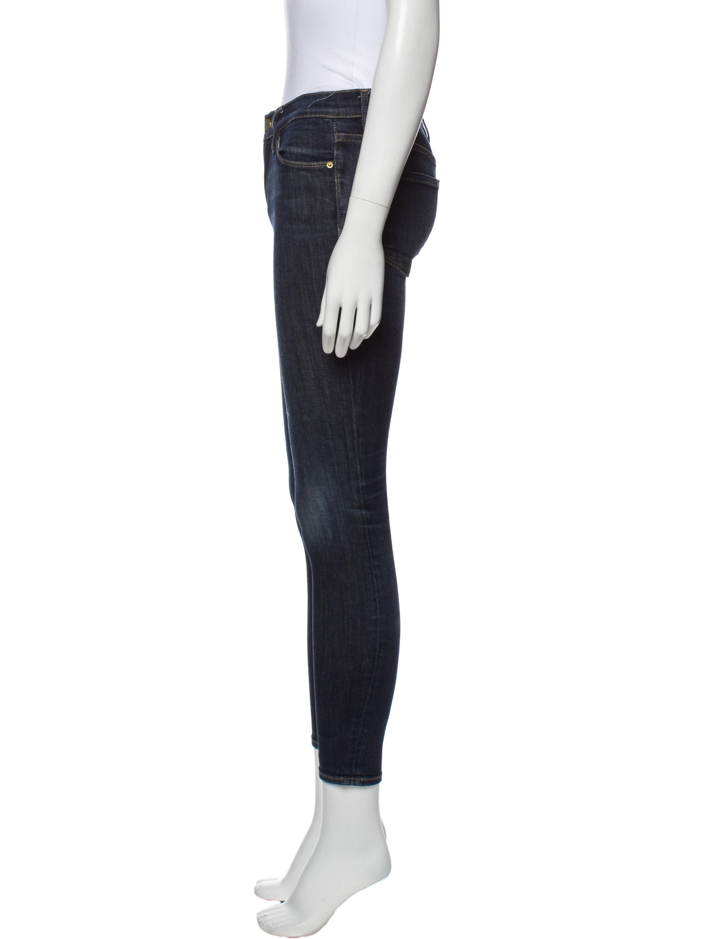 FRAME Low-Rise Skinny Leg Jeans