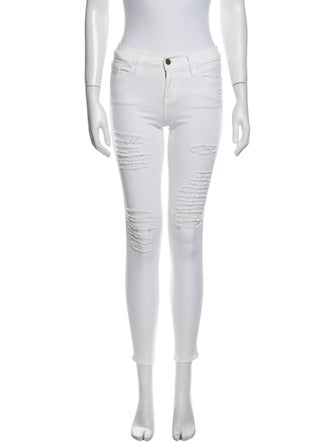 FRAME Low-Rise Skinny Leg Jeans