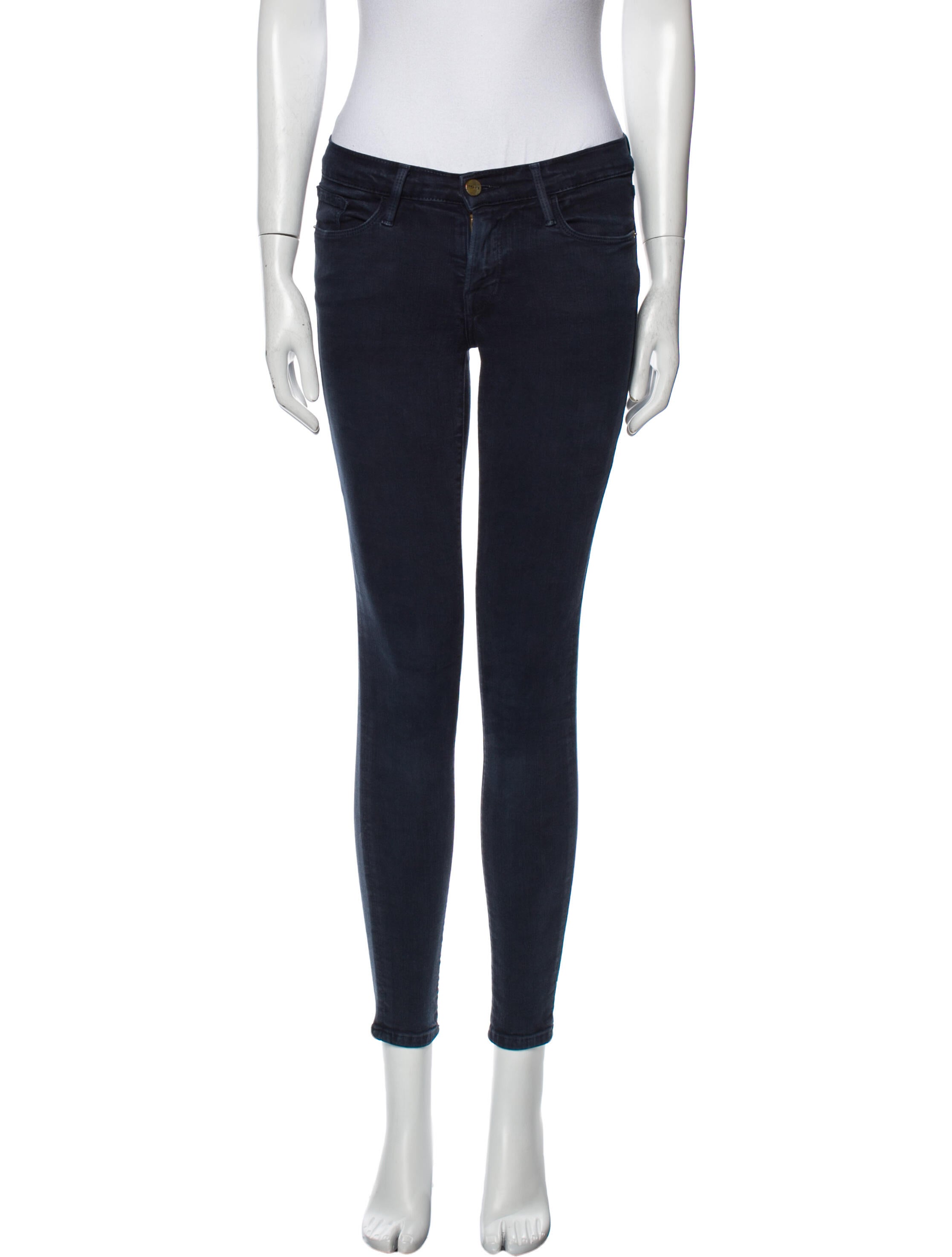 FRAME Low-Rise Skinny Leg Jeans