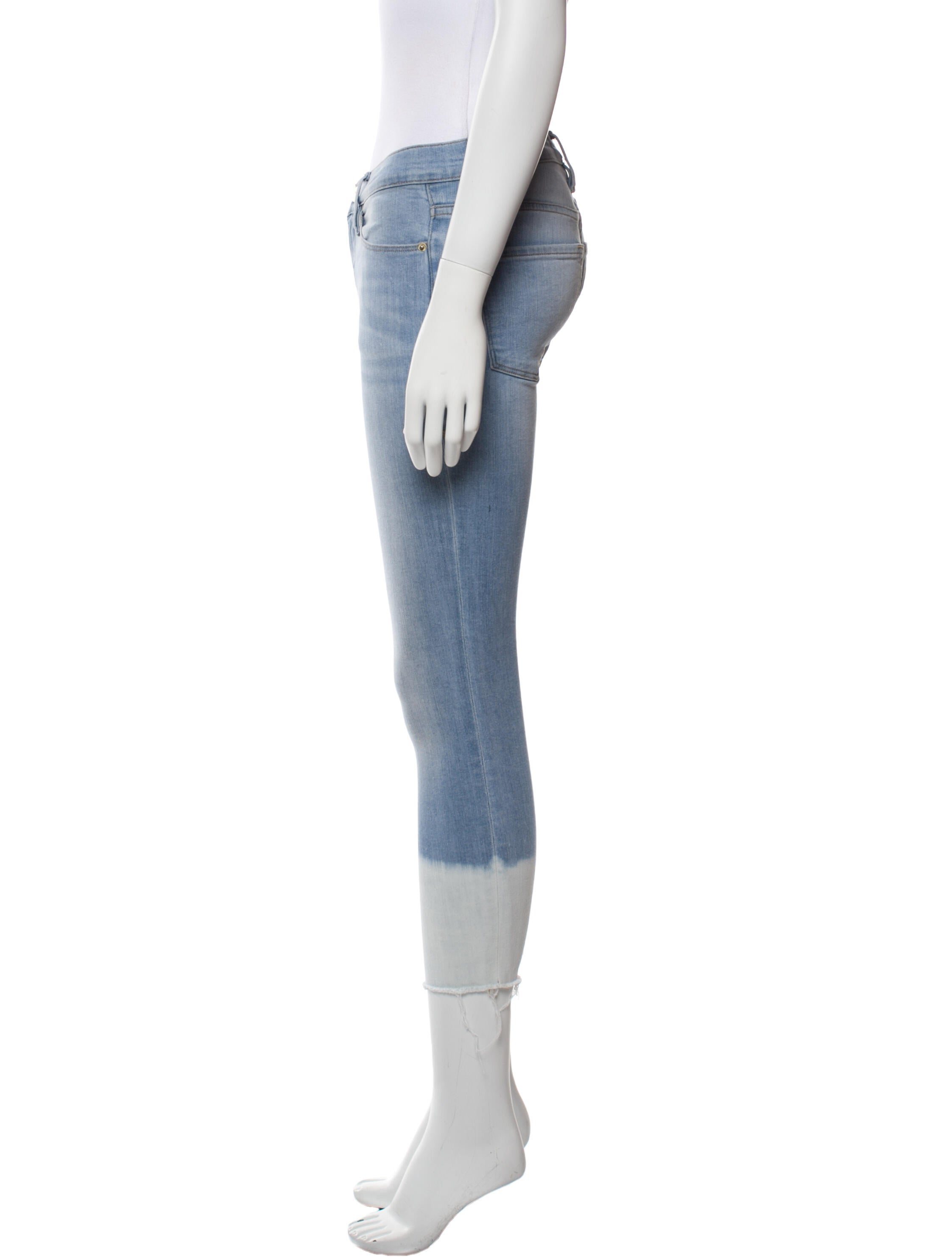 FRAME Mid-Rise Skinny Leg Jeans