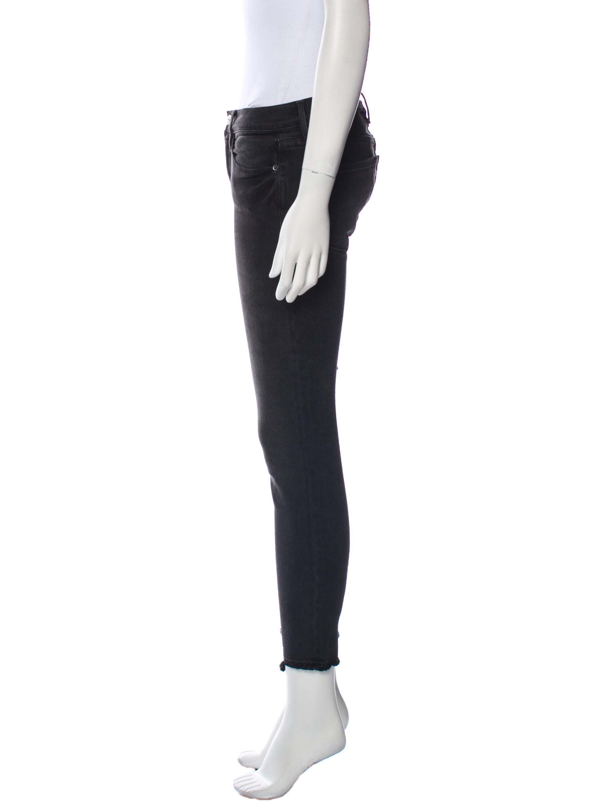 FRAME Mid-Rise Skinny Leg Jeans