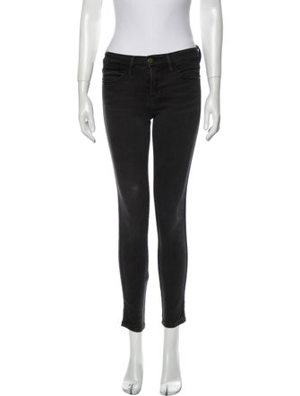 FRAME Mid-Rise Skinny Leg Jeans