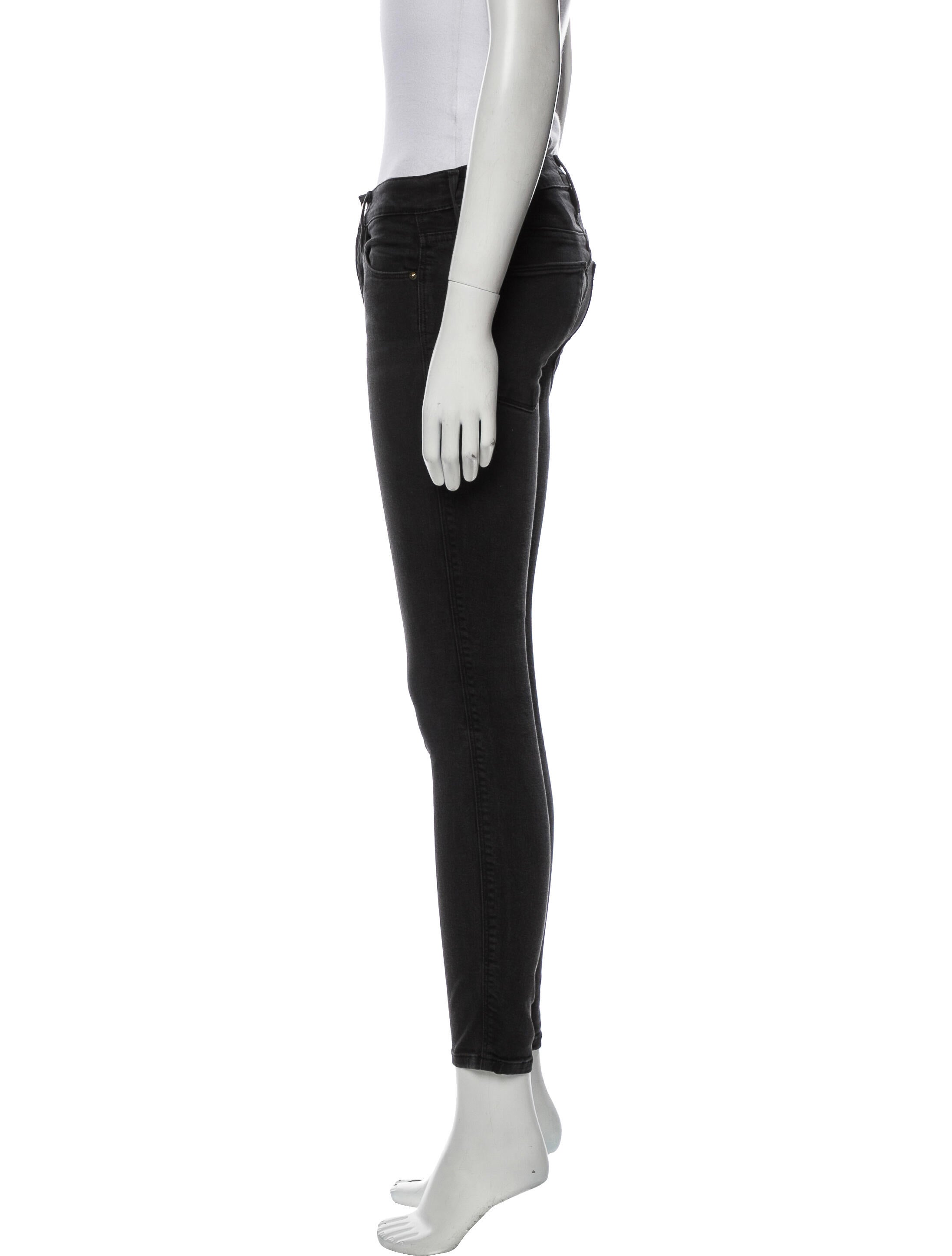FRAME Mid-Rise Skinny Leg Jeans