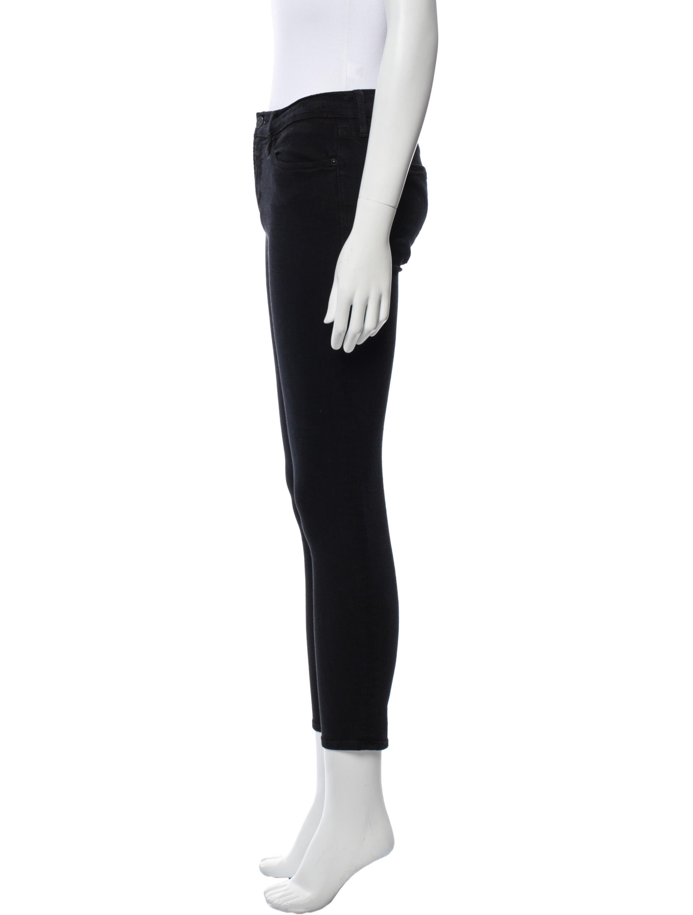 FRAME Mid-Rise Skinny Leg Jeans