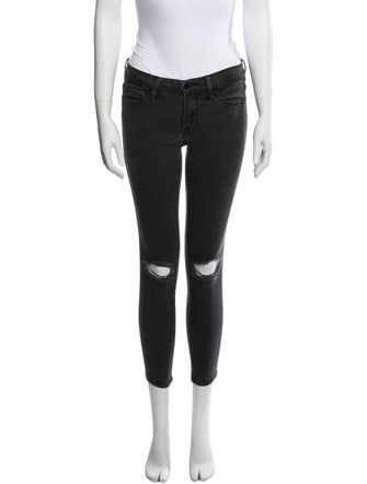 FRAME Low-Rise Skinny Leg Jeans