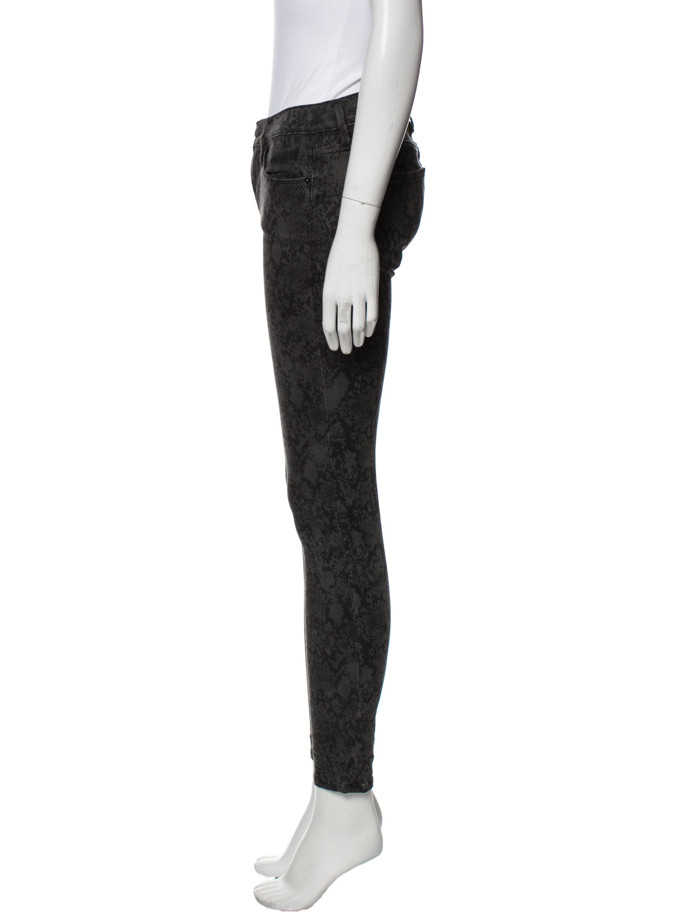 FRAME Mid-Rise Skinny Leg Jeans