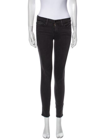 FRAME Mid-Rise Skinny Leg Jeans
