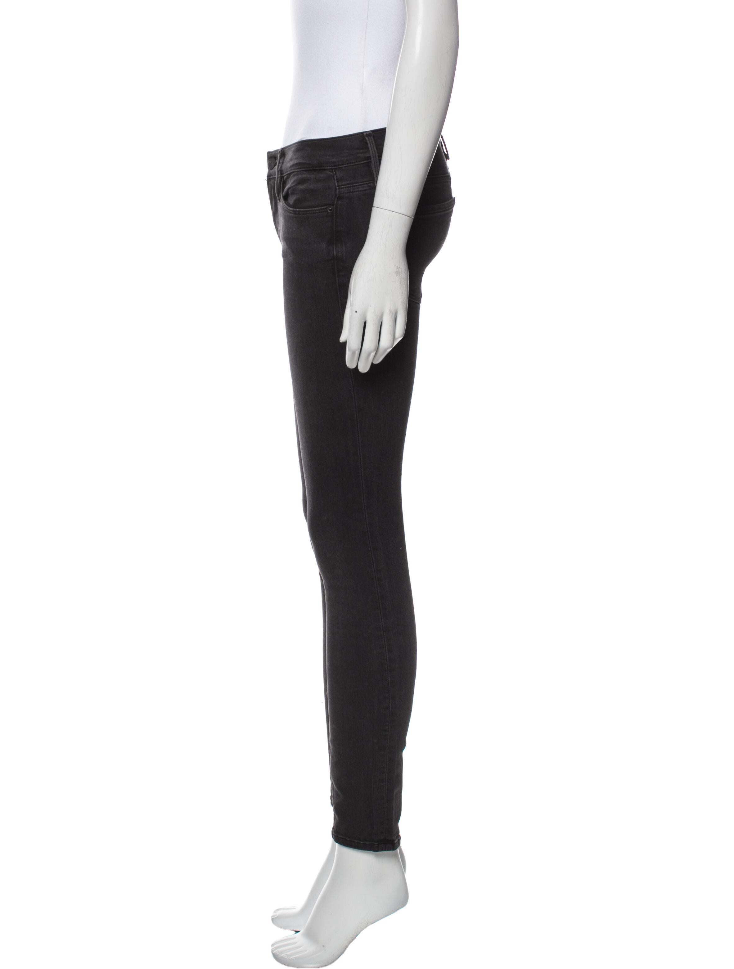 FRAME Mid-Rise Skinny Leg Jeans