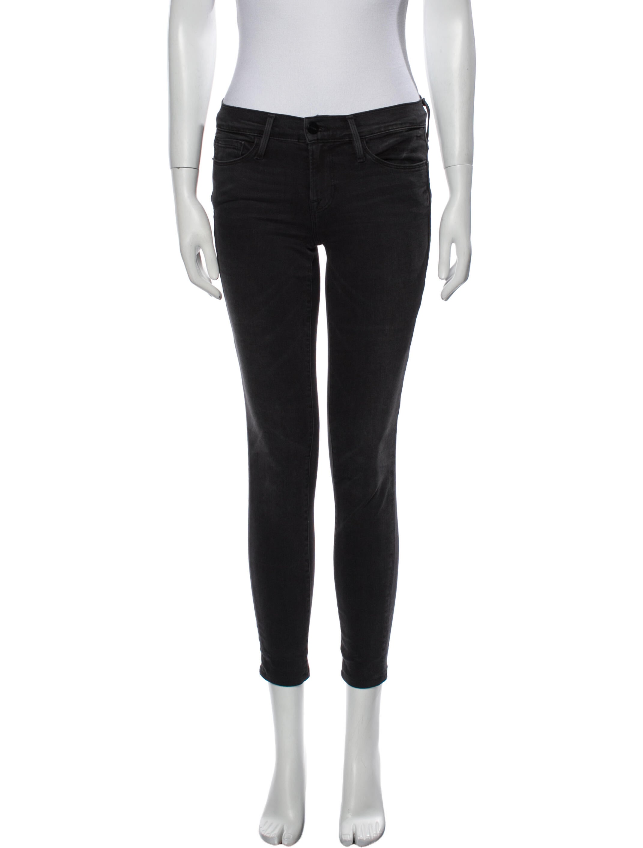 FRAME Low-Rise Skinny Leg Jeans