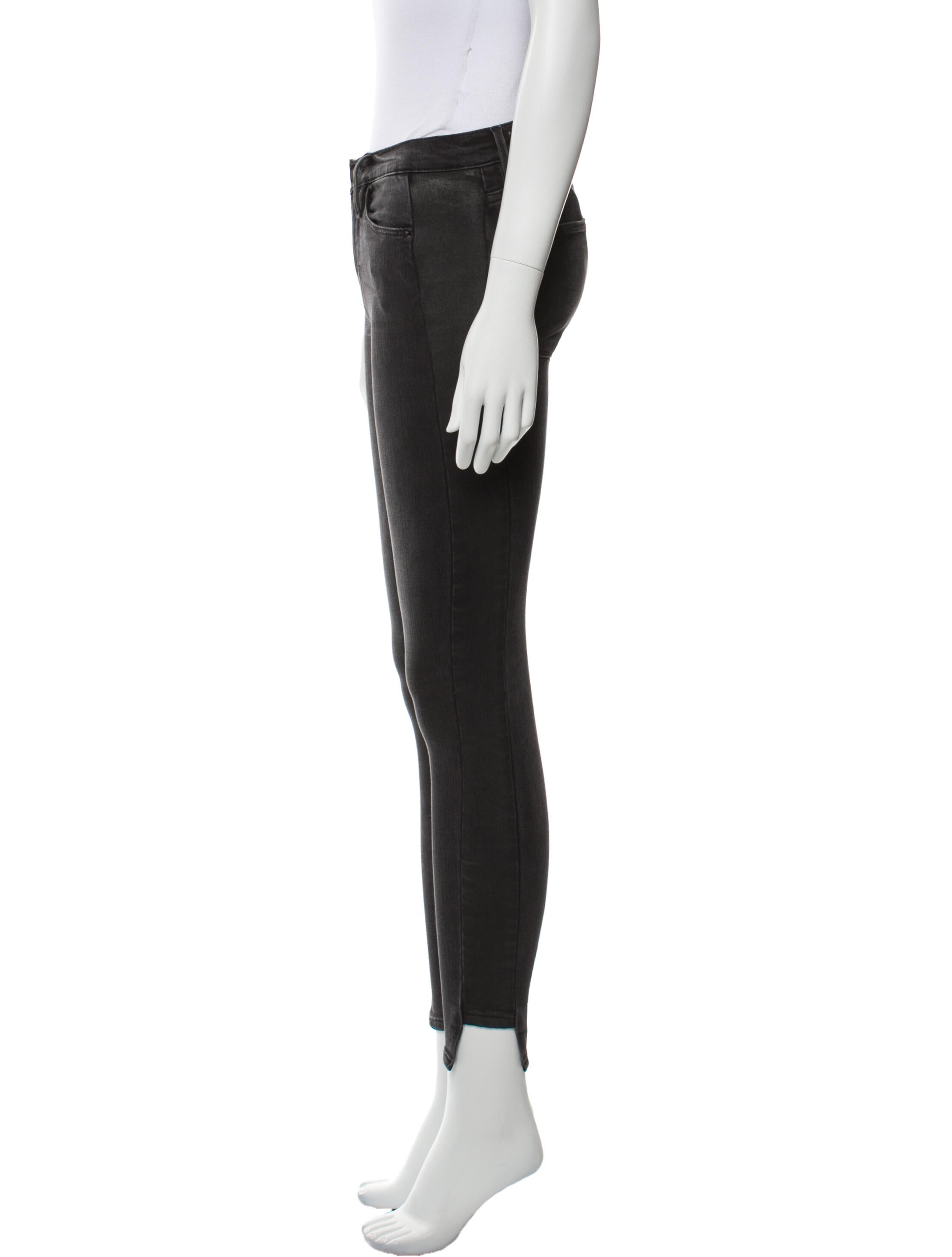 FRAME Mid-Rise Skinny Leg Jeans