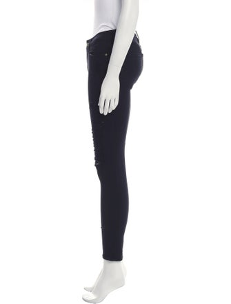 FRAME Mid-Rise Skinny Leg Jeans