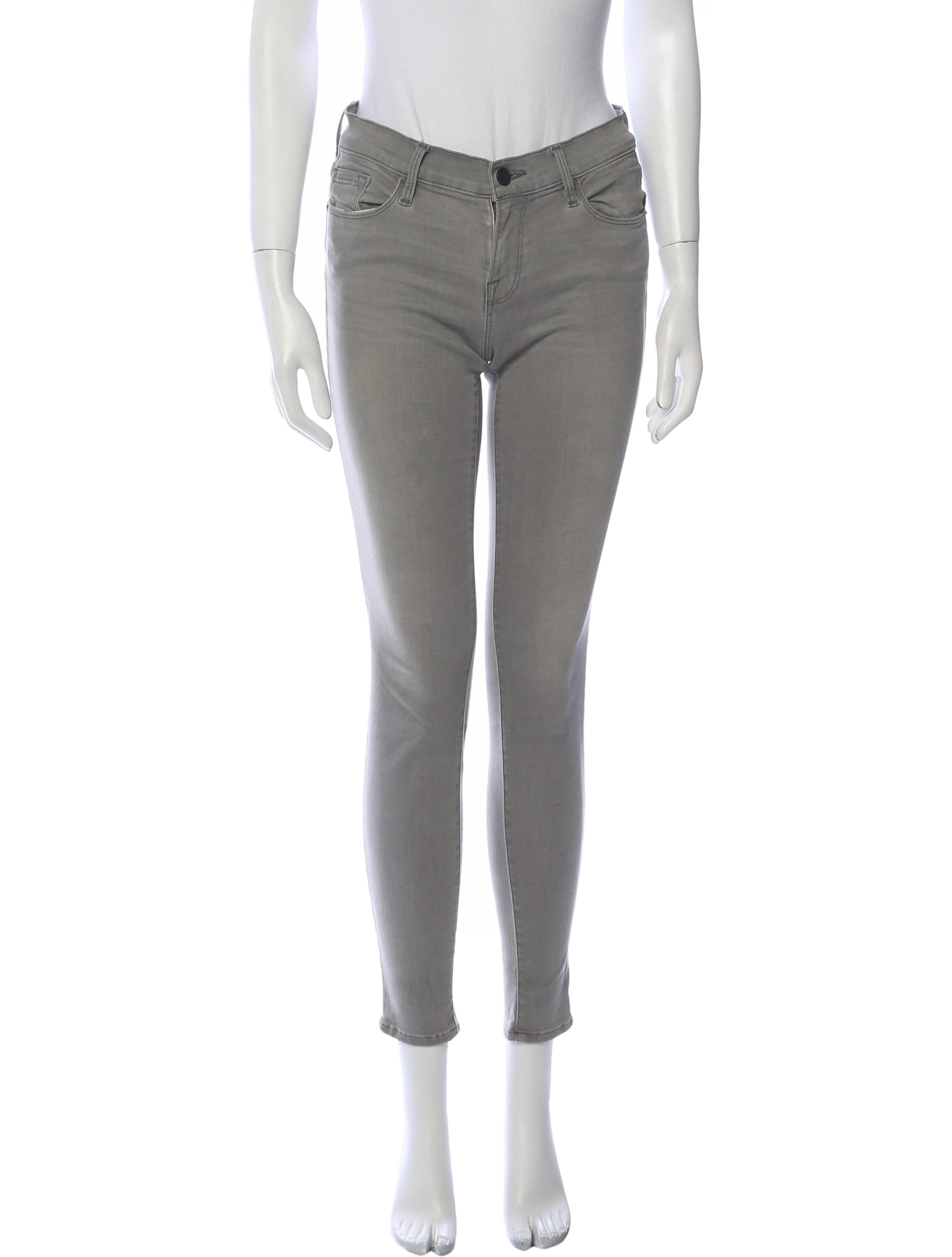 FRAME Mid-Rise Skinny Leg Jeans