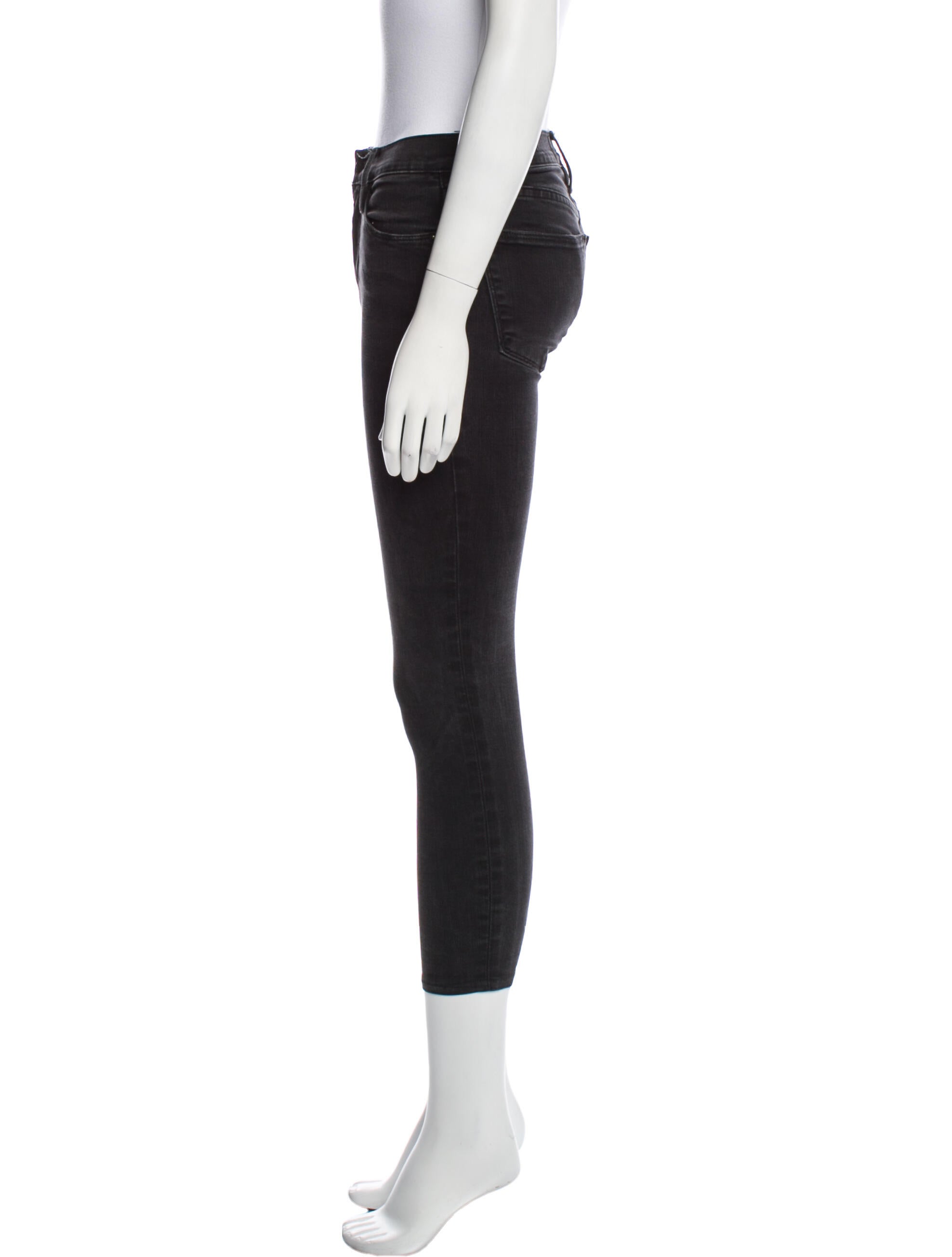 FRAME Mid-Rise Skinny Leg Jeans