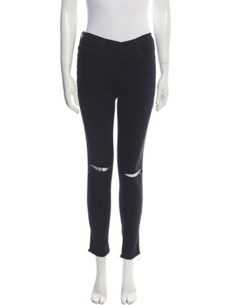 FRAME Mid-Rise Skinny Leg Jeans