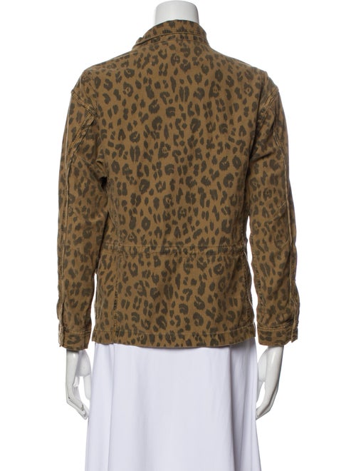 FRAME Animal Print Utility Jacket