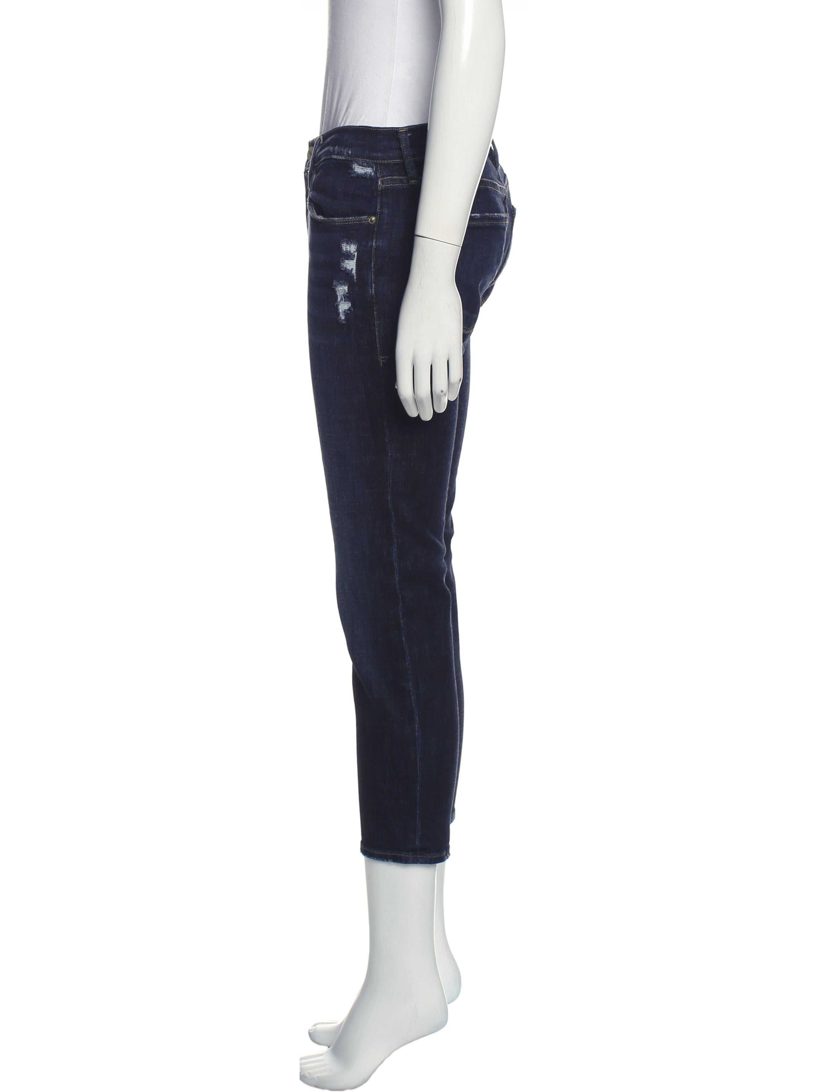 FRAME Mid-Rise Skinny Leg Jeans