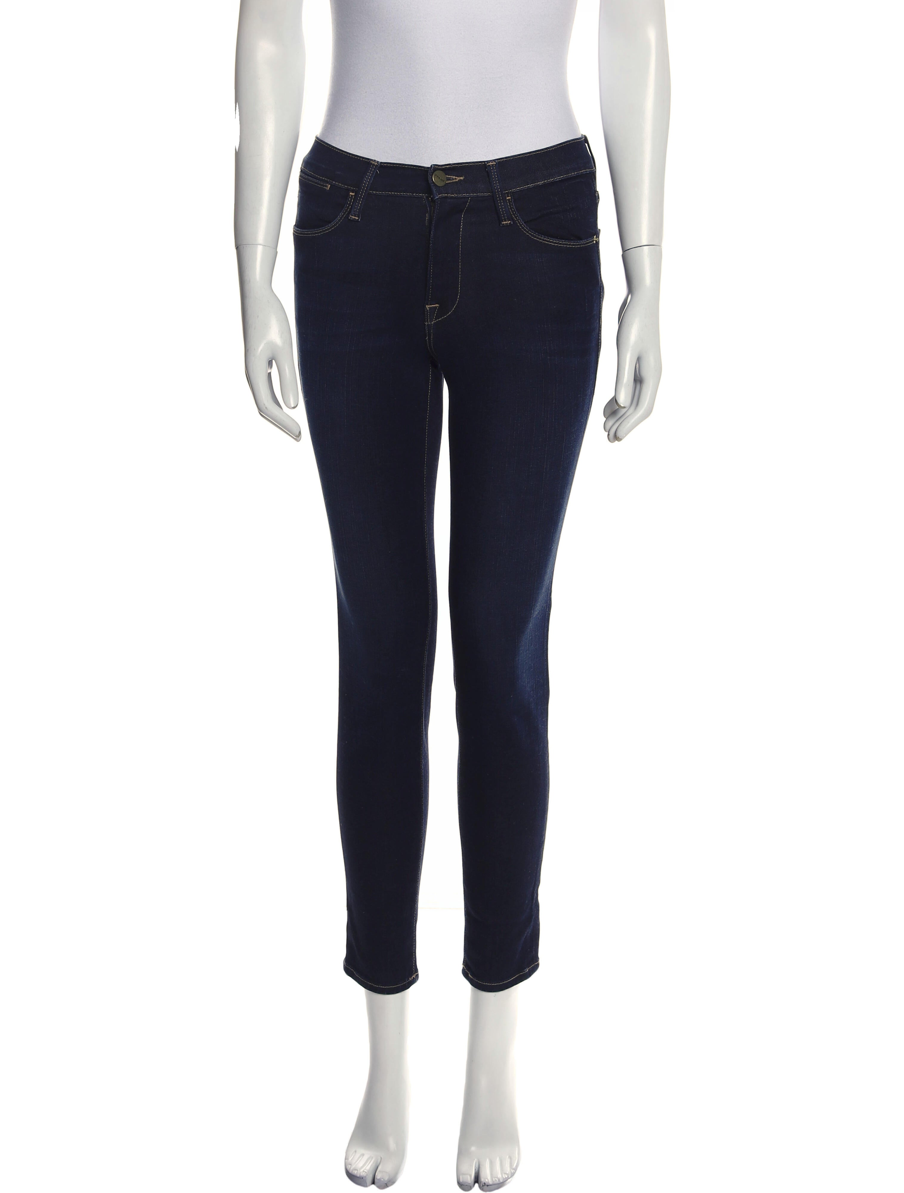 FRAME Mid-Rise Skinny Leg Jeans