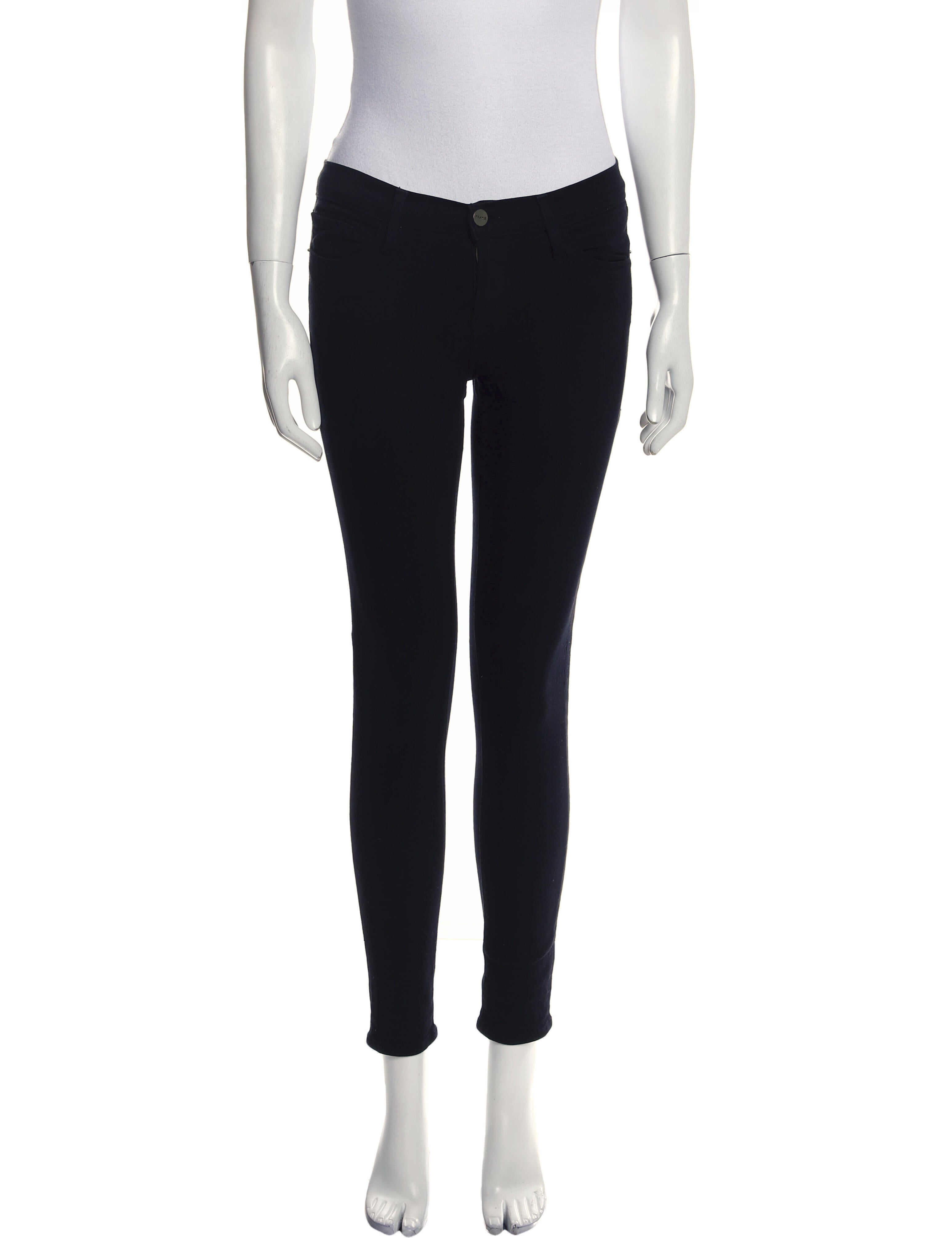 FRAME Mid-Rise Skinny Leg Jeans