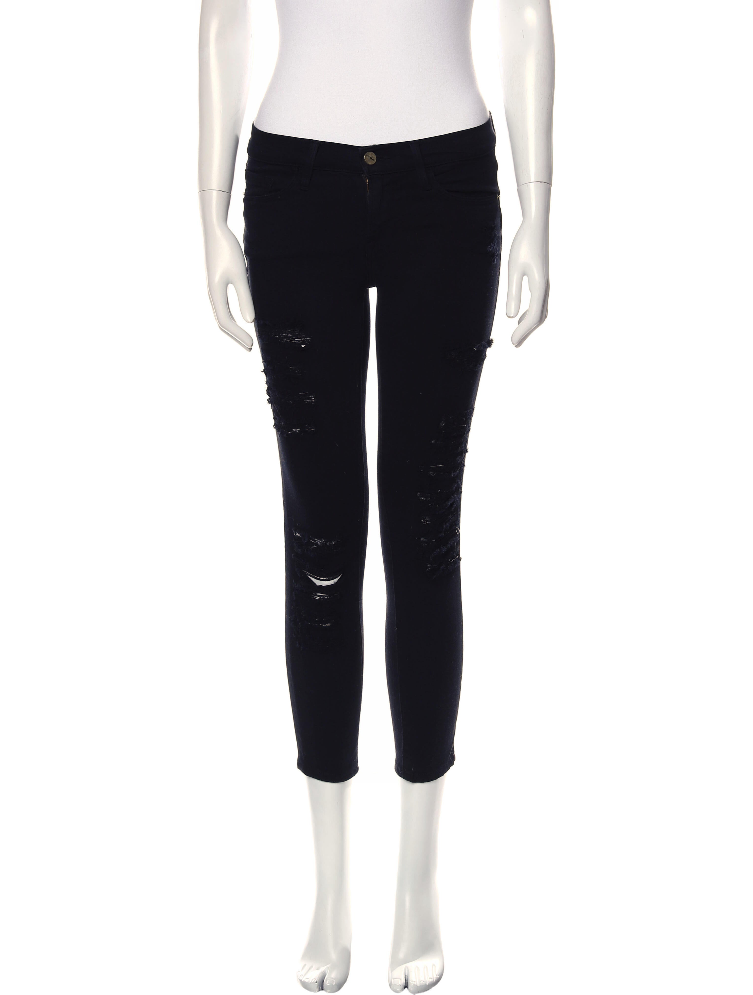 FRAME Mid-Rise Skinny Leg Jeans