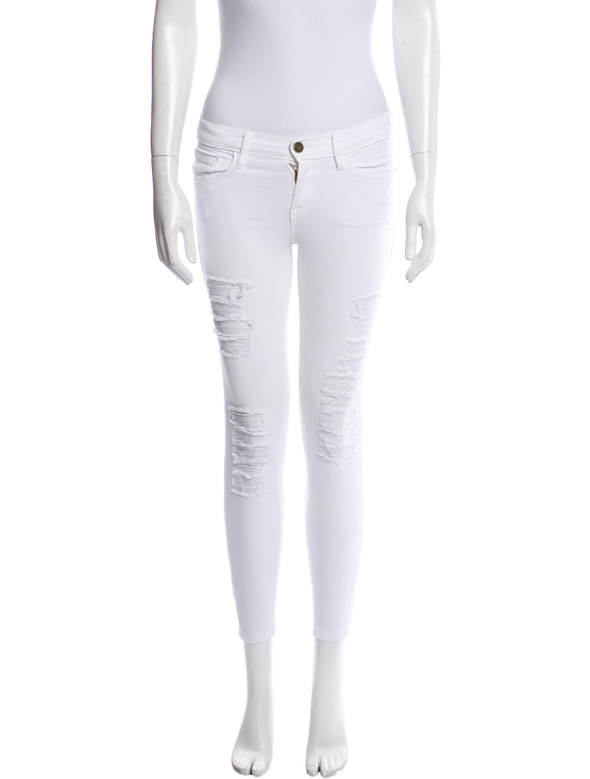 FRAME Low-Rise Skinny Leg Jeans