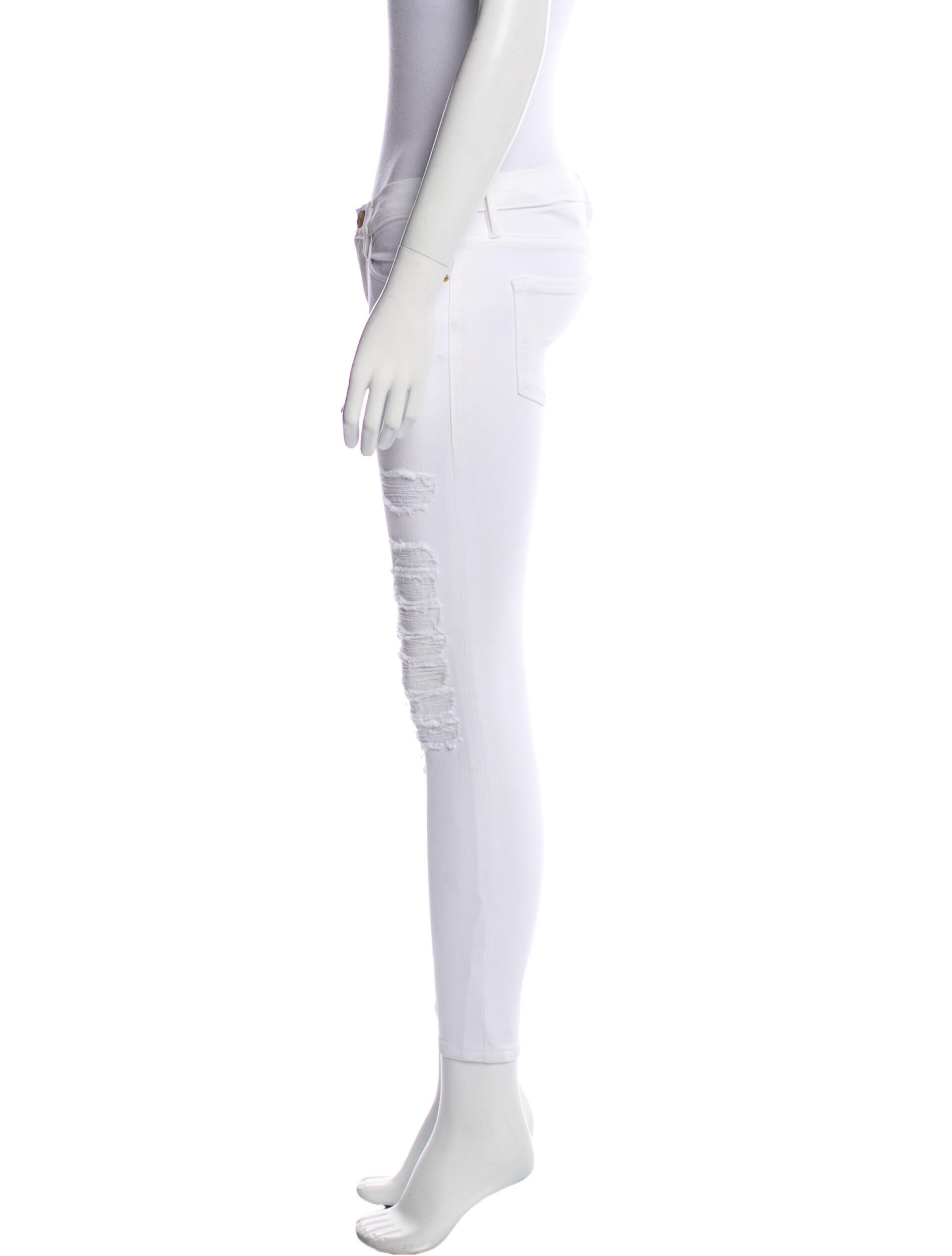 FRAME Low-Rise Skinny Leg Jeans