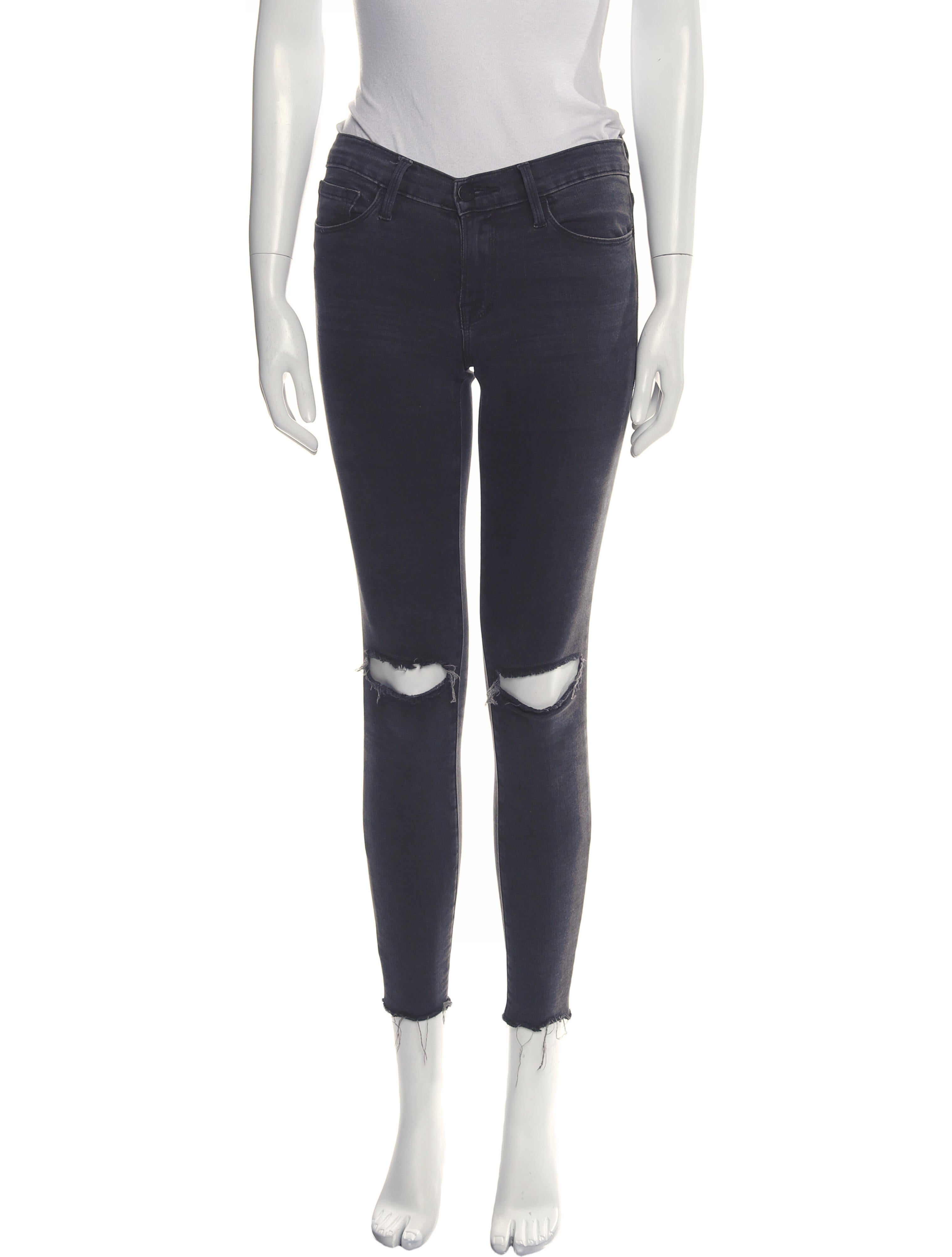 FRAME Low-Rise Skinny Leg Jeans