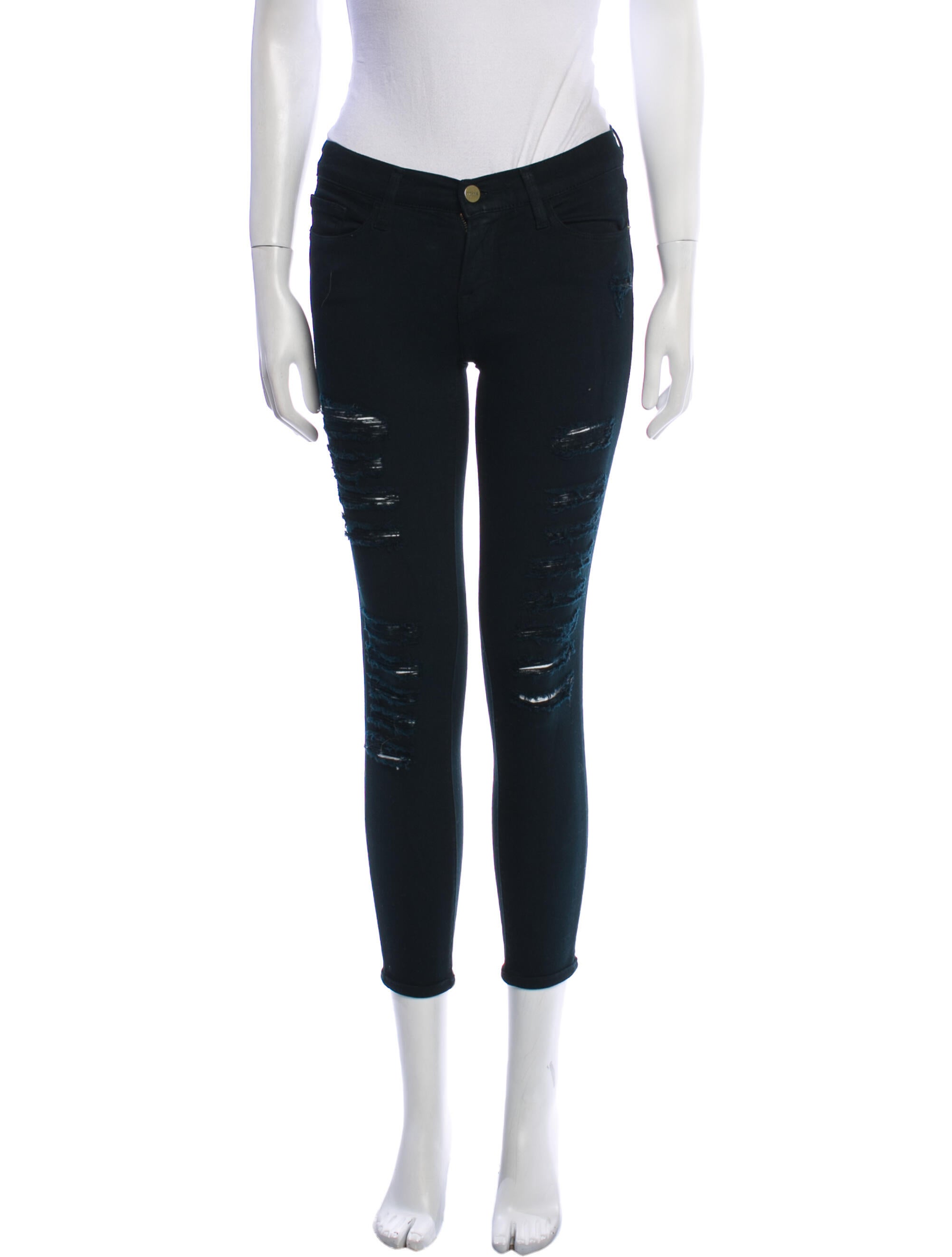 FRAME Low-Rise Skinny Leg Jeans