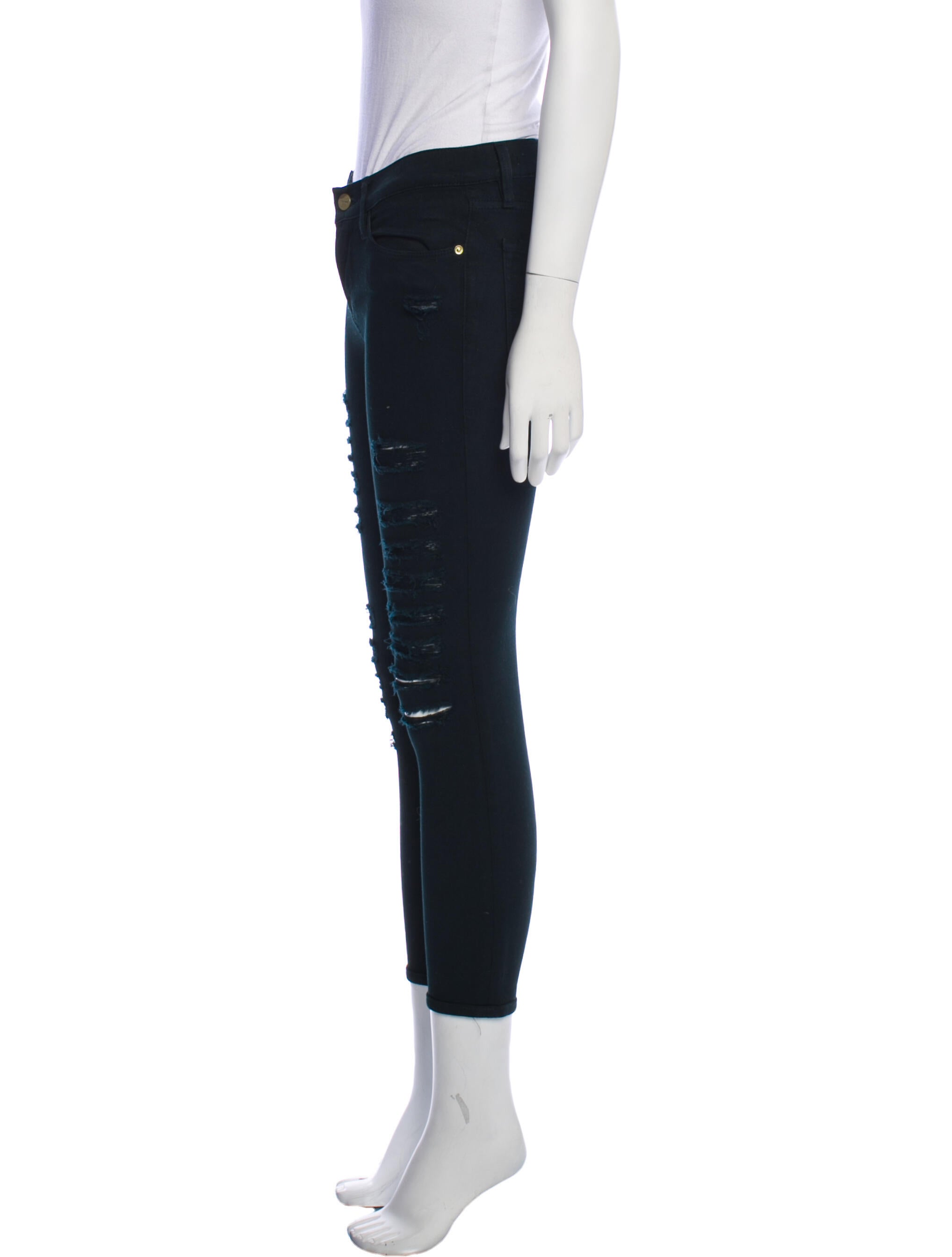 FRAME Low-Rise Skinny Leg Jeans