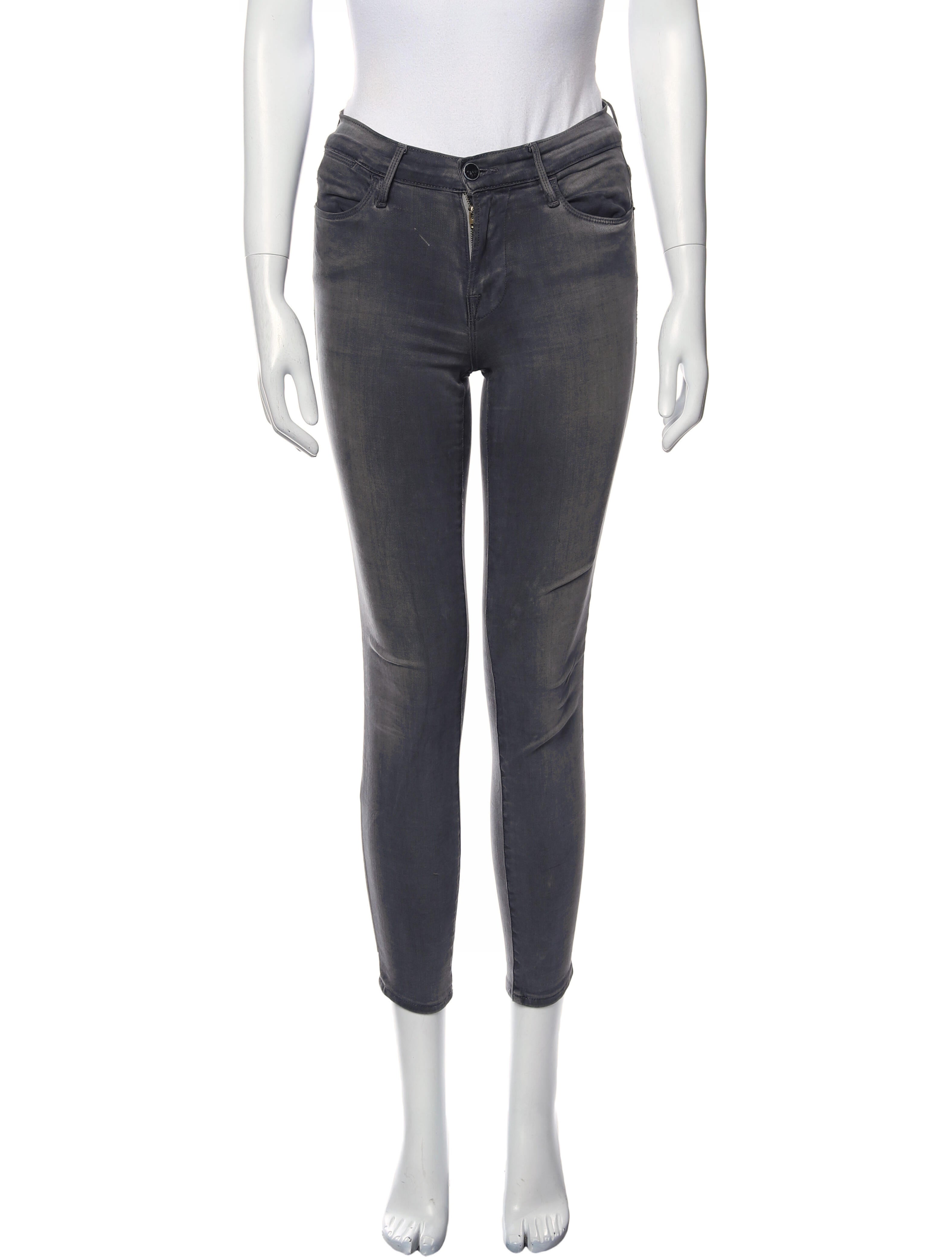 FRAME Mid-Rise Skinny Leg Jeans