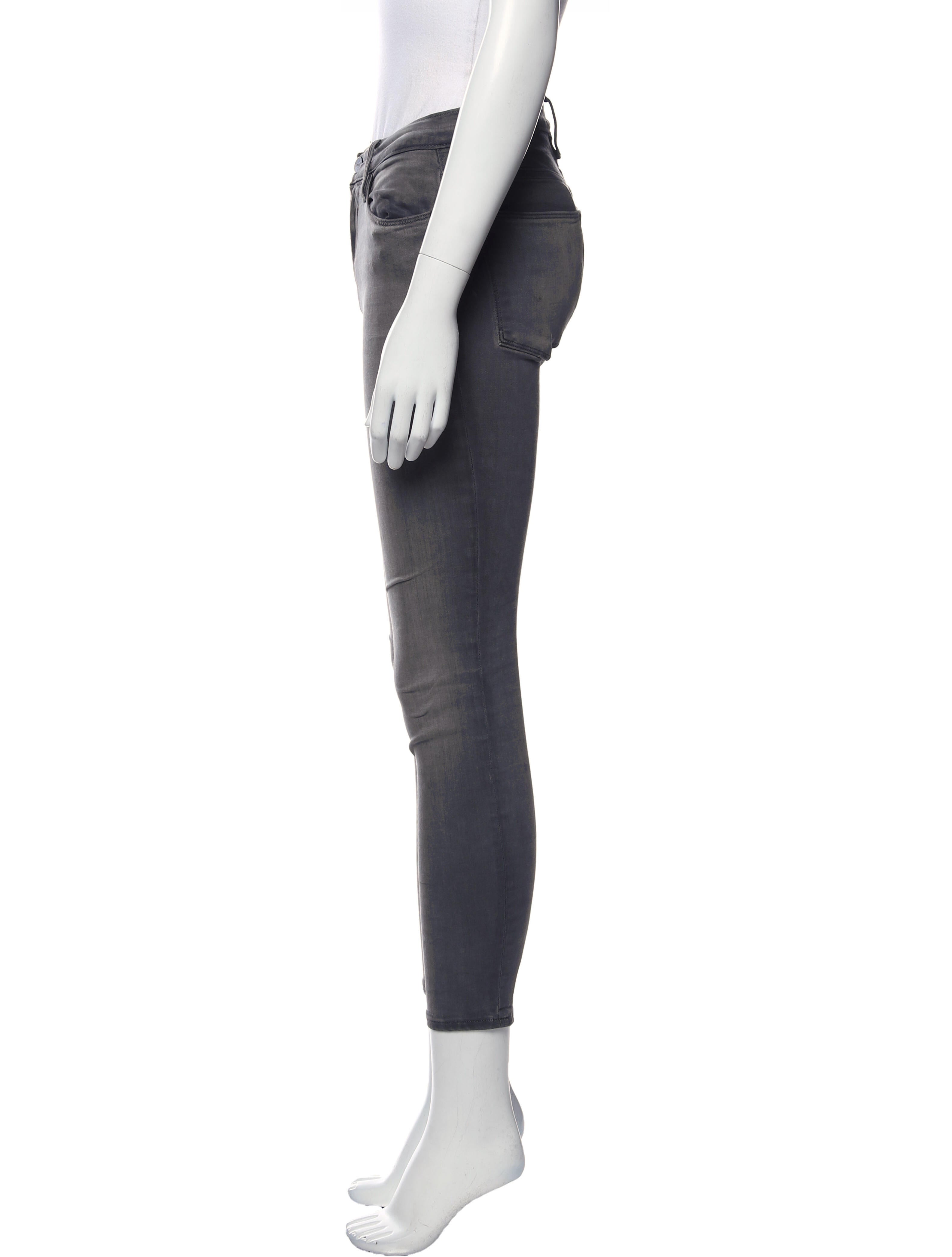 FRAME Mid-Rise Skinny Leg Jeans