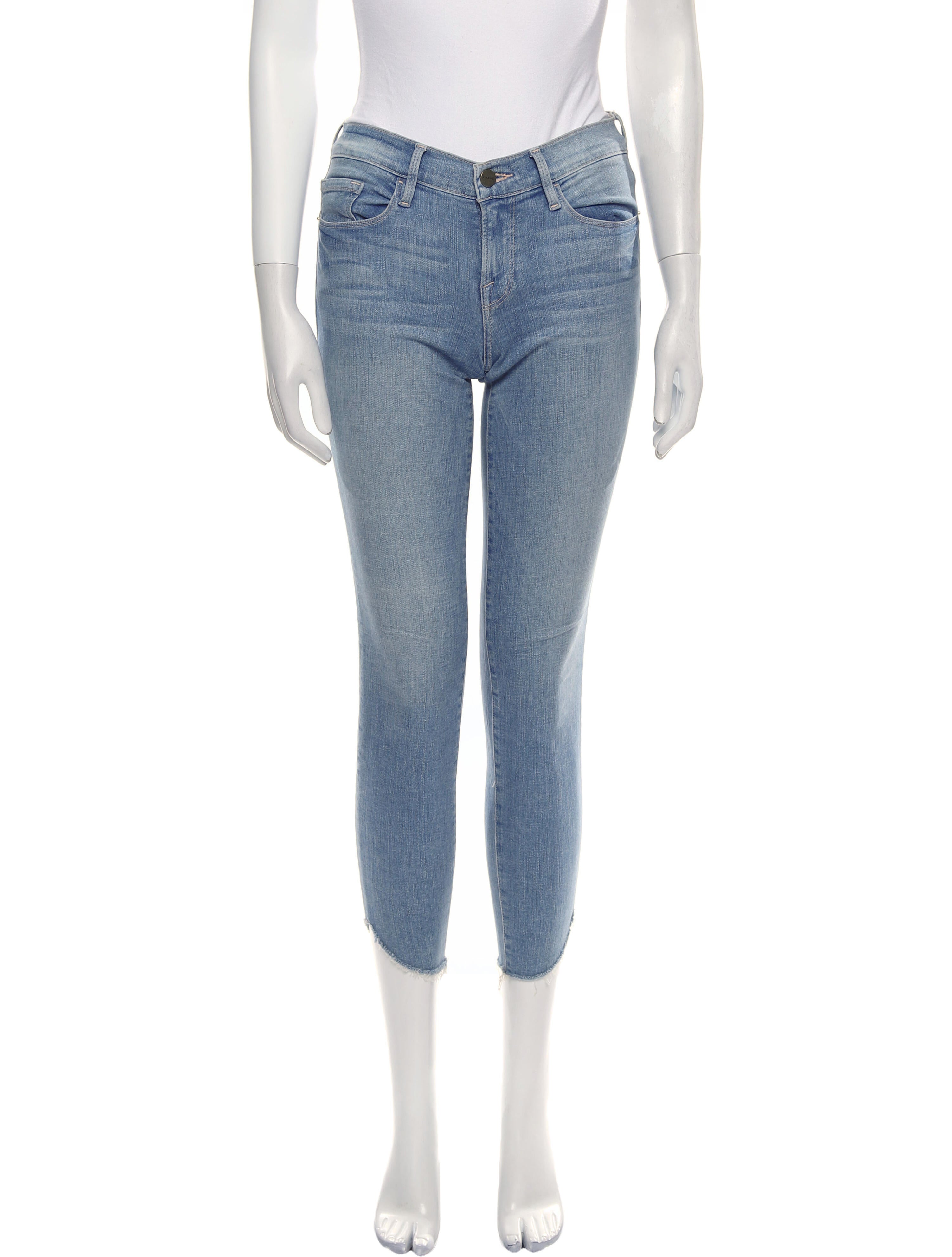 FRAME Mid-Rise Skinny Leg Jeans