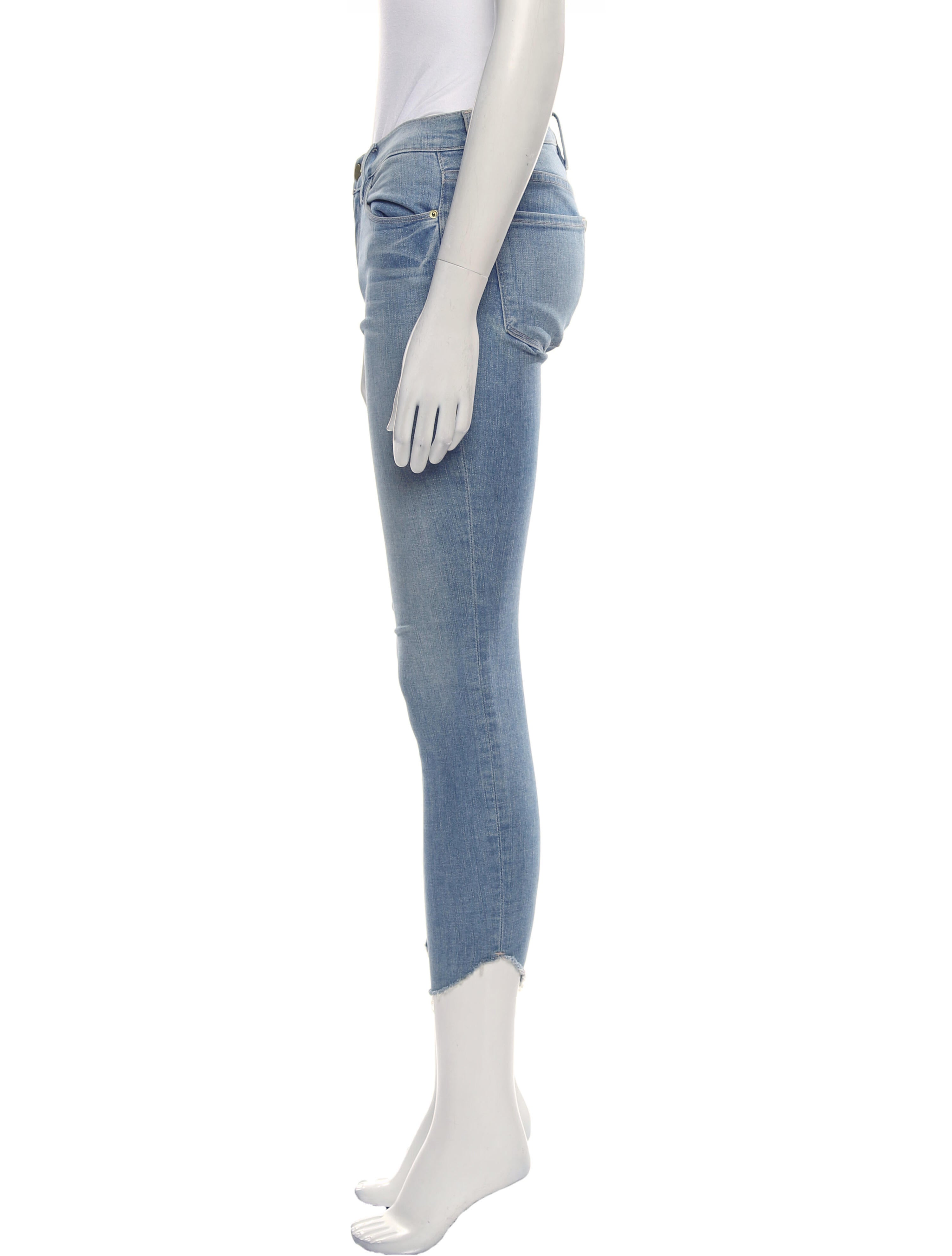FRAME Mid-Rise Skinny Leg Jeans