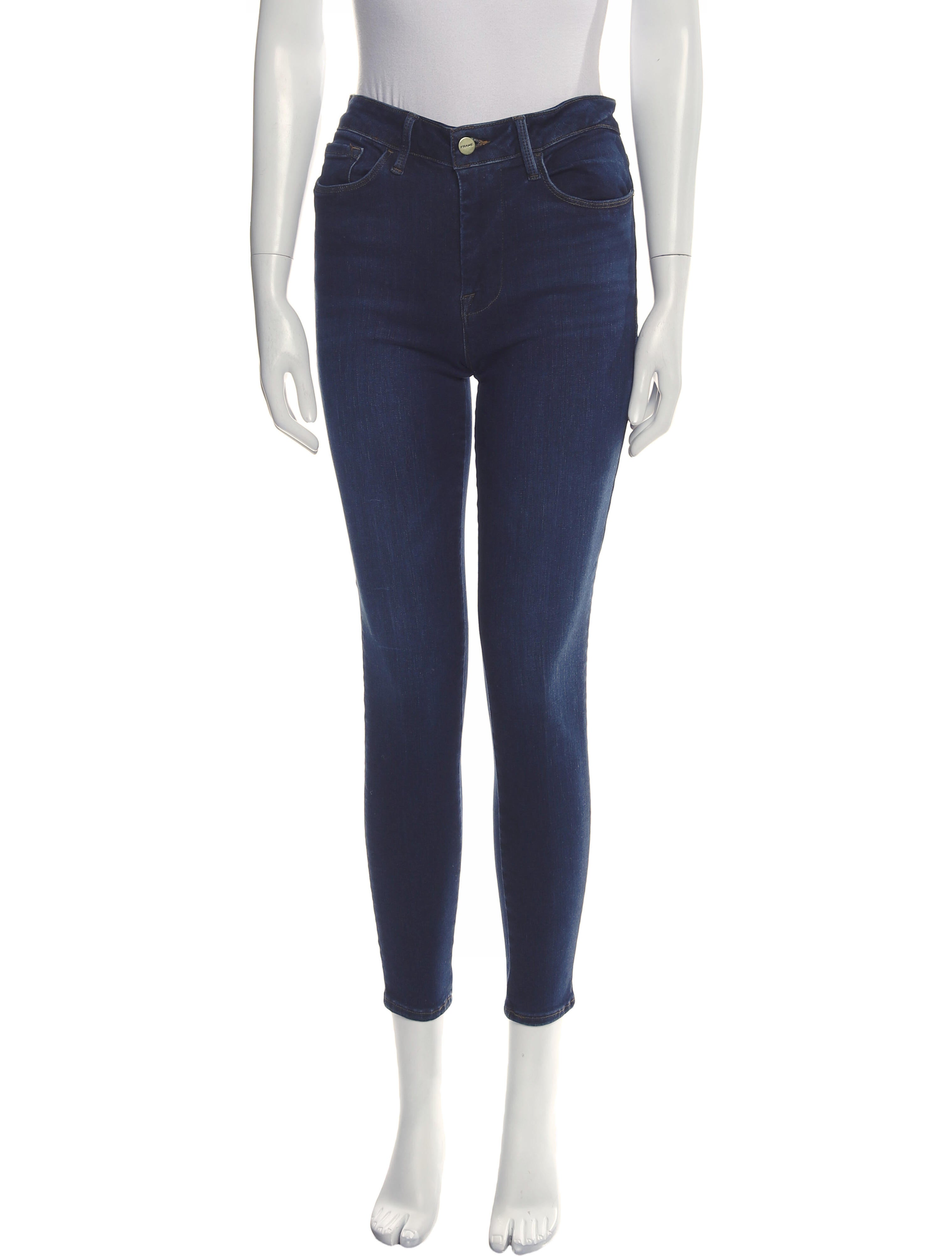 FRAME Mid-Rise Skinny Leg Jeans