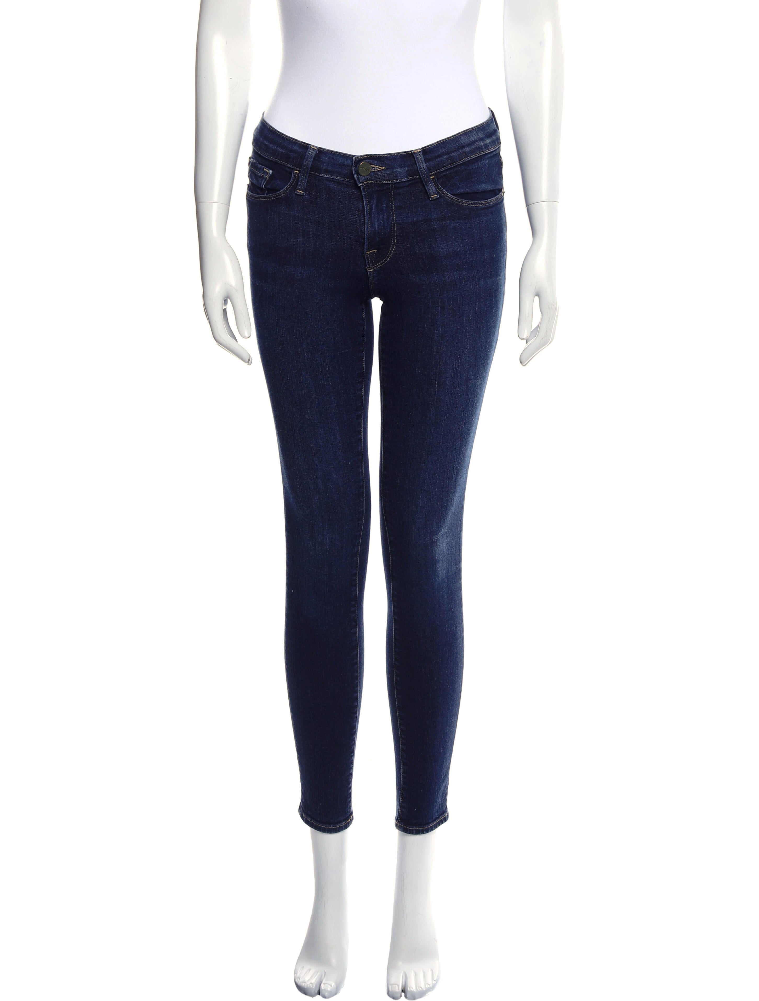 FRAME Low-Rise Skinny Leg Jeans