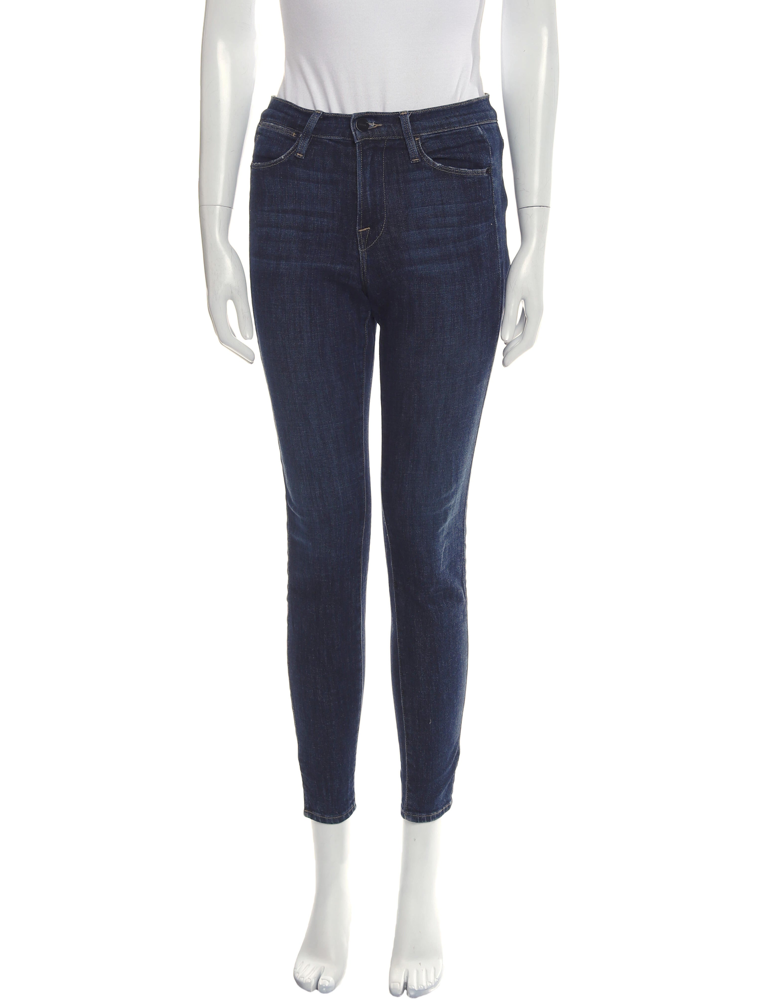 FRAME Mid-Rise Skinny Leg Jeans