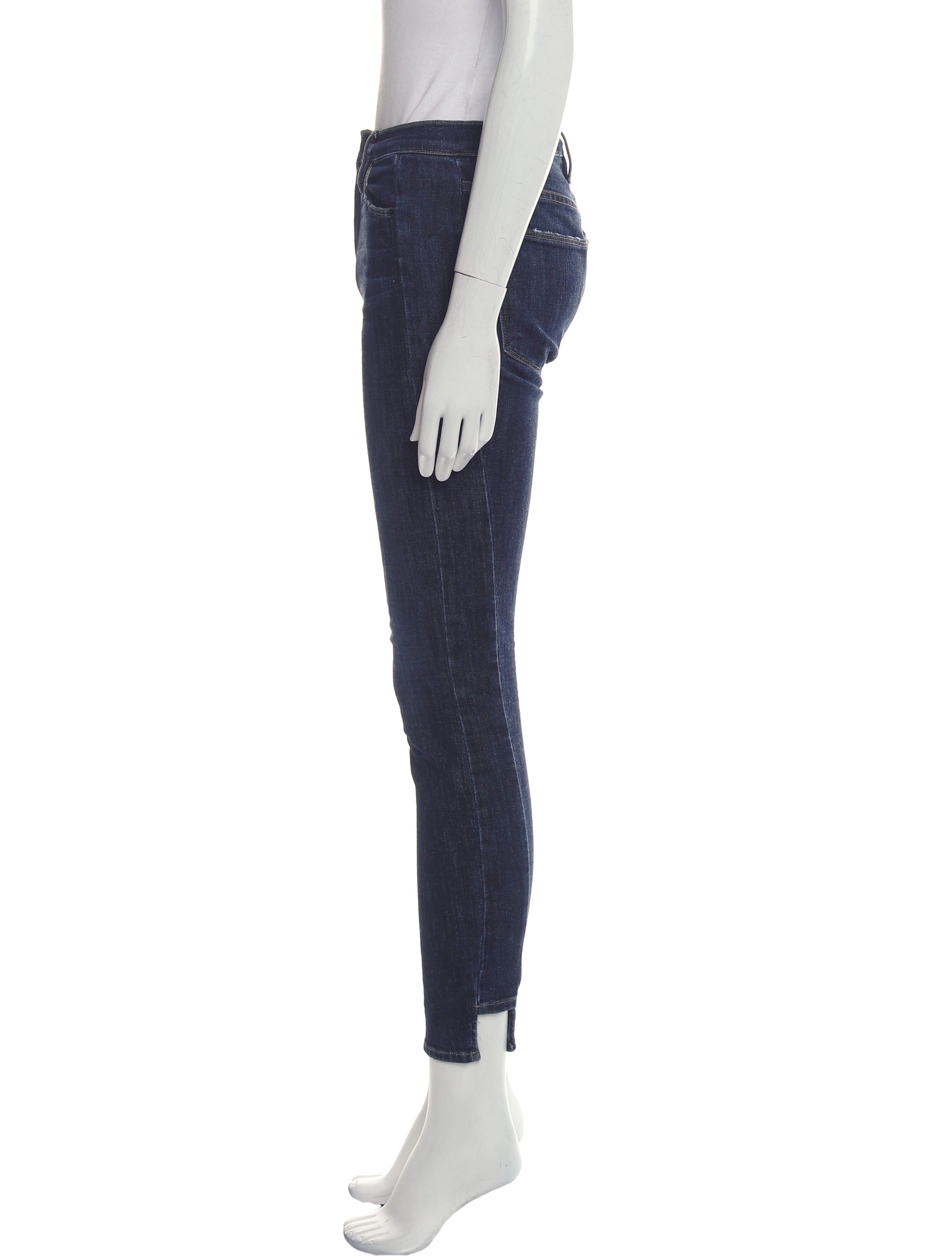 FRAME Mid-Rise Skinny Leg Jeans