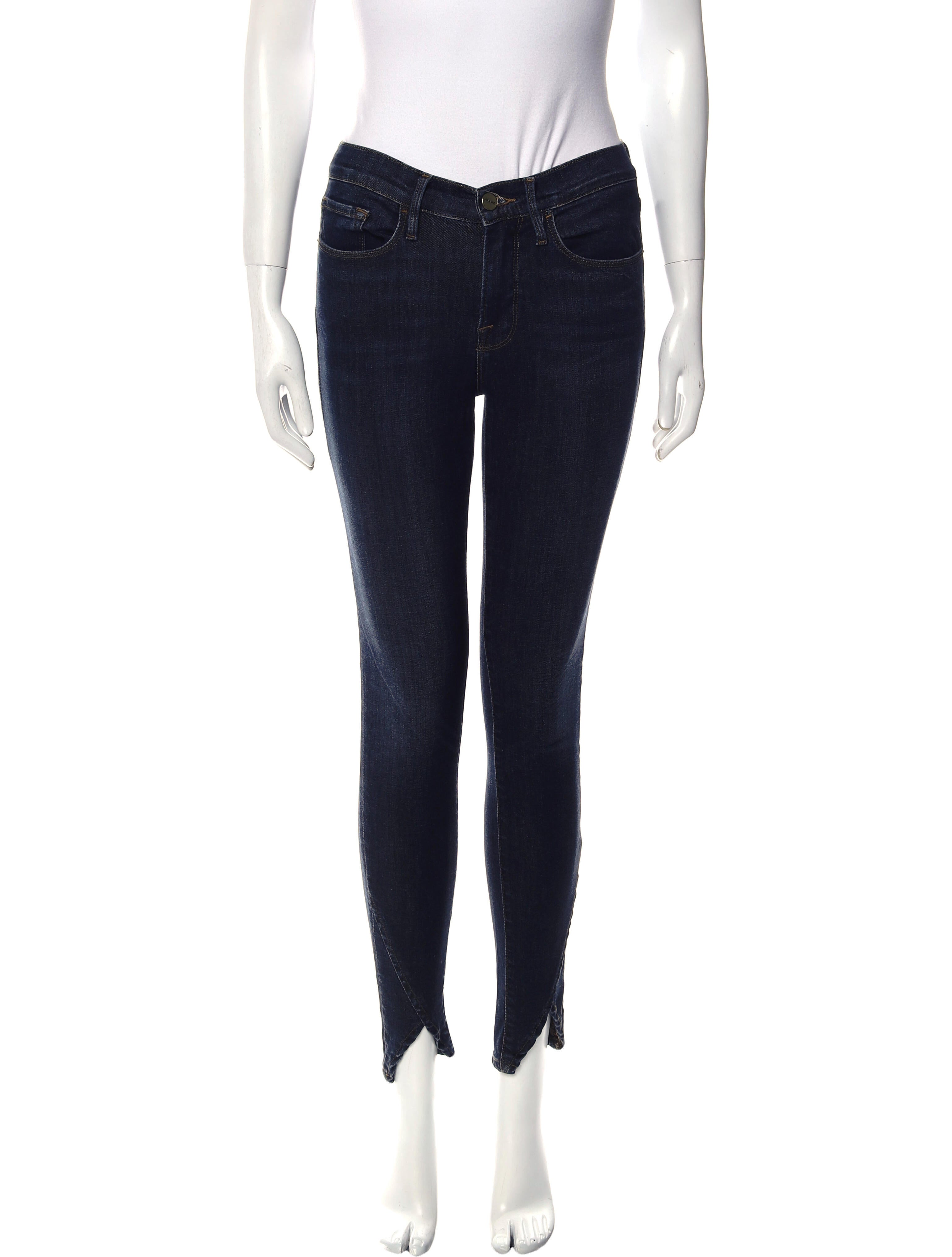 FRAME Mid-Rise Skinny Leg Jeans