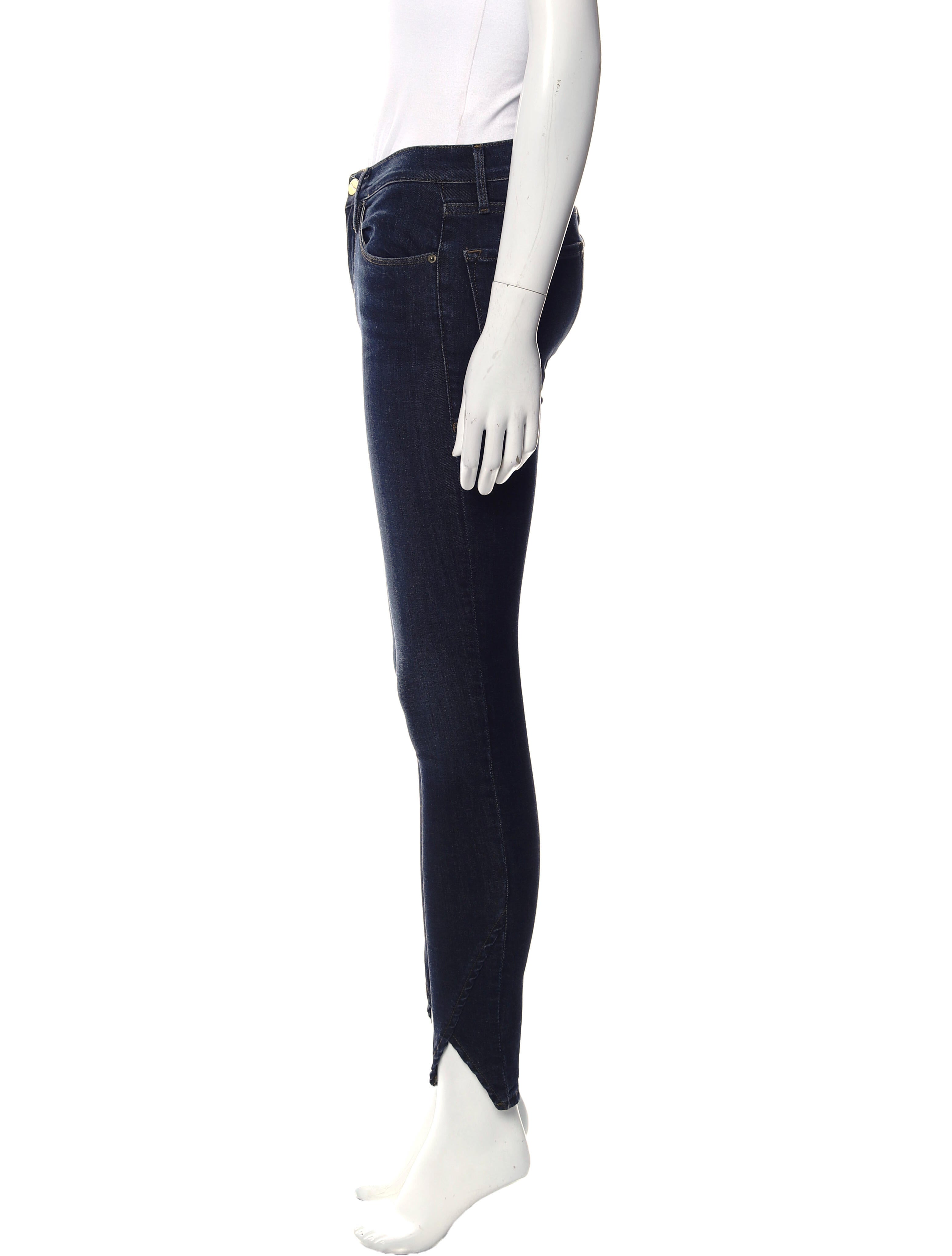 FRAME Mid-Rise Skinny Leg Jeans