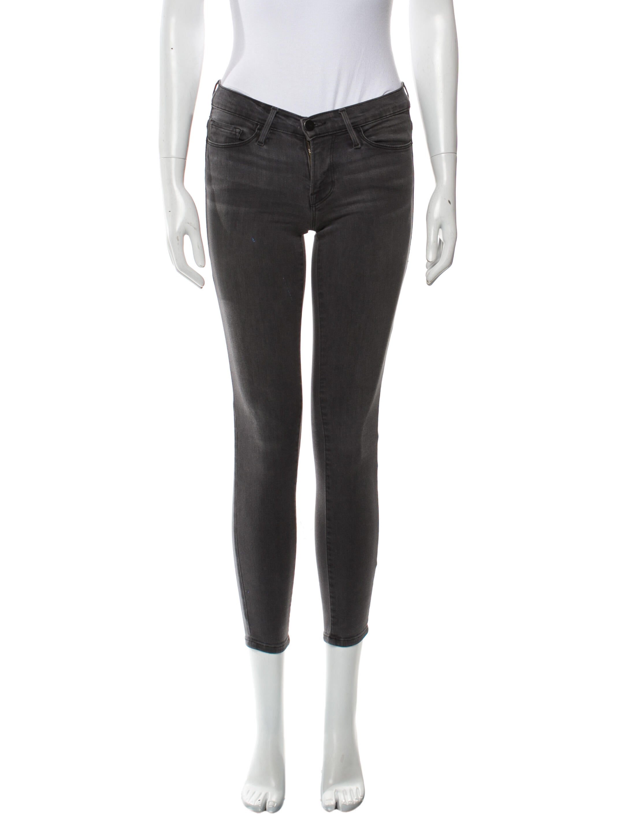 FRAME Low-Rise Skinny Leg Jeans