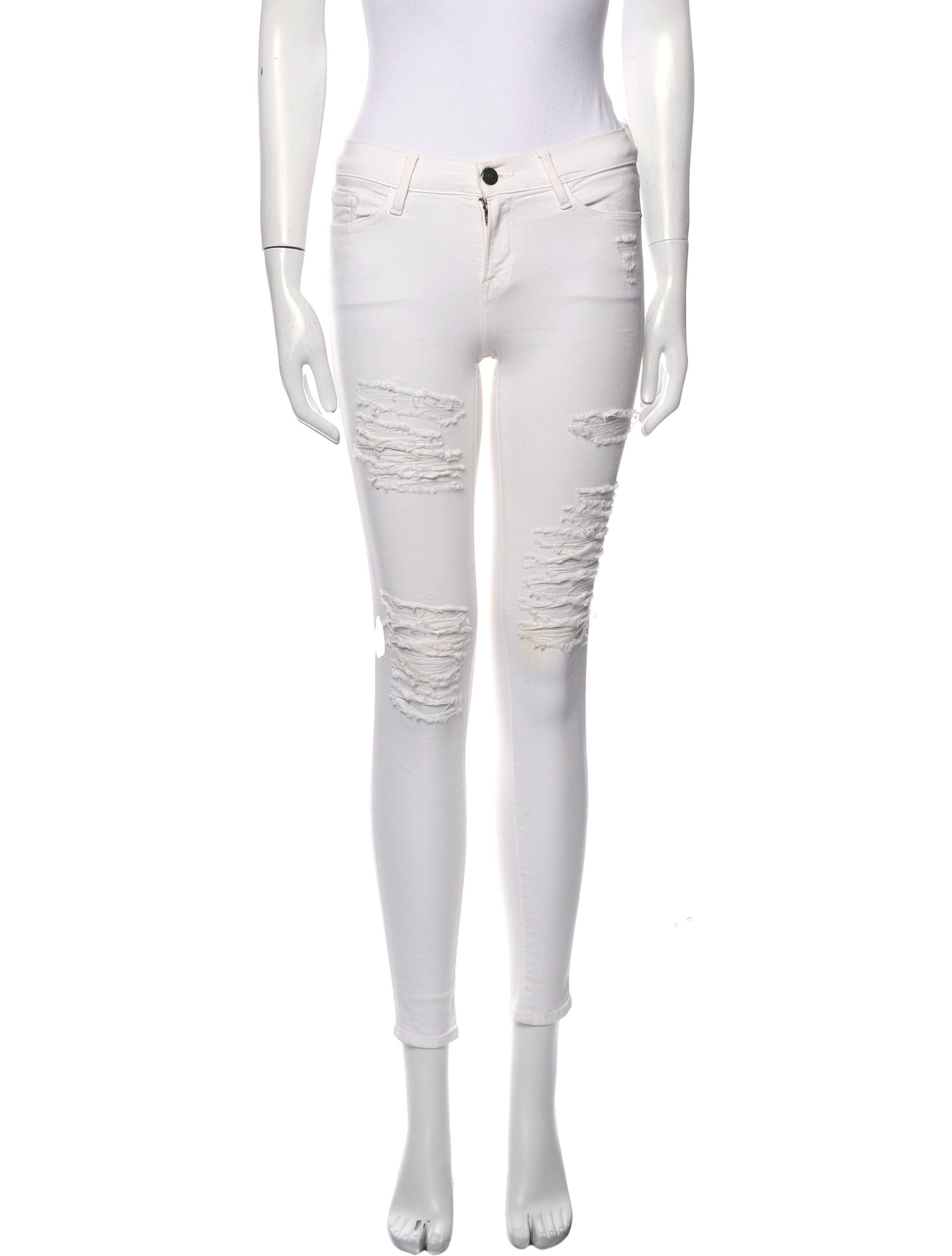 FRAME Mid-Rise Skinny Leg Jeans