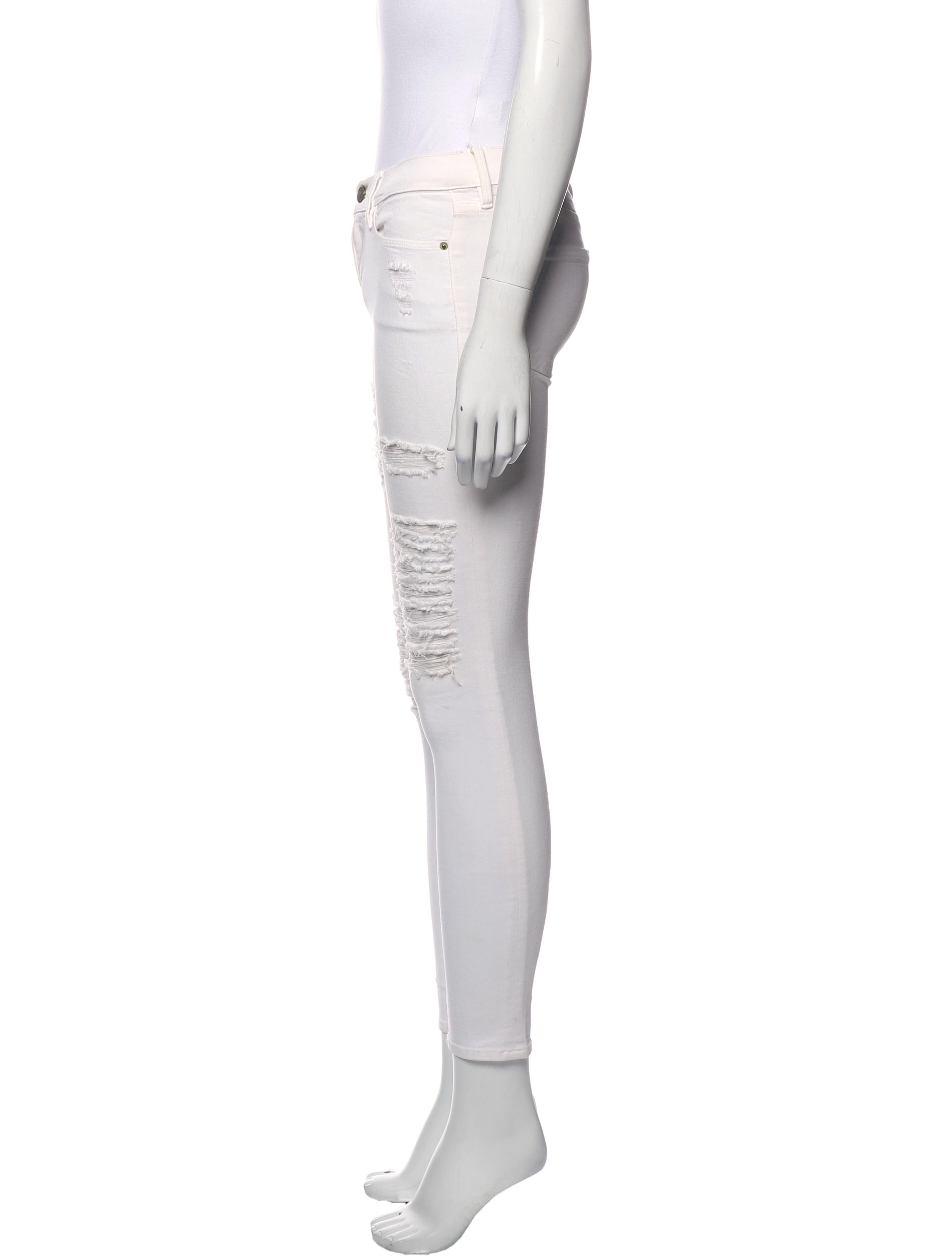 FRAME Mid-Rise Skinny Leg Jeans