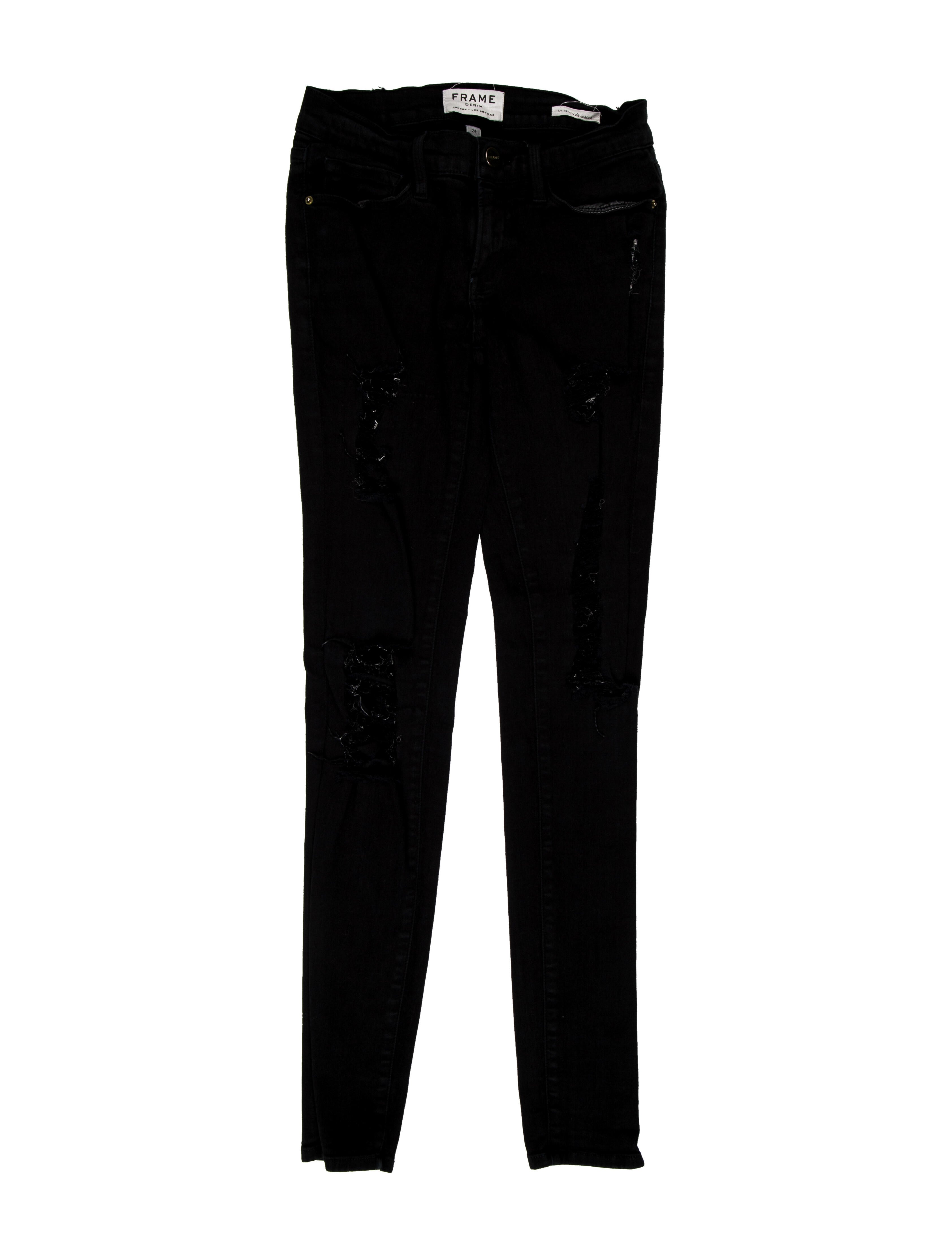 FRAME Low-Rise Skinny Leg Jeans