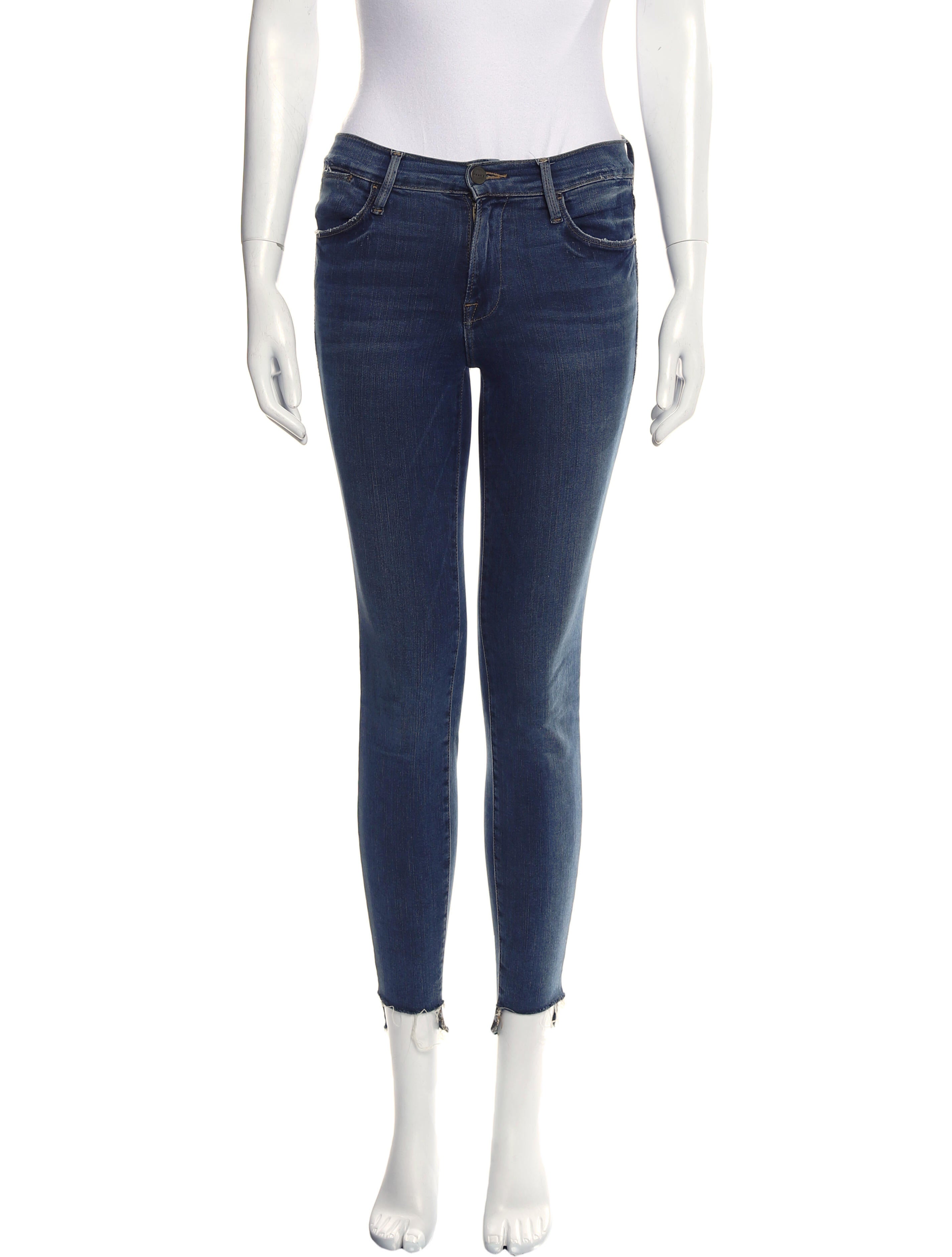 FRAME Mid-Rise Skinny Leg Jeans