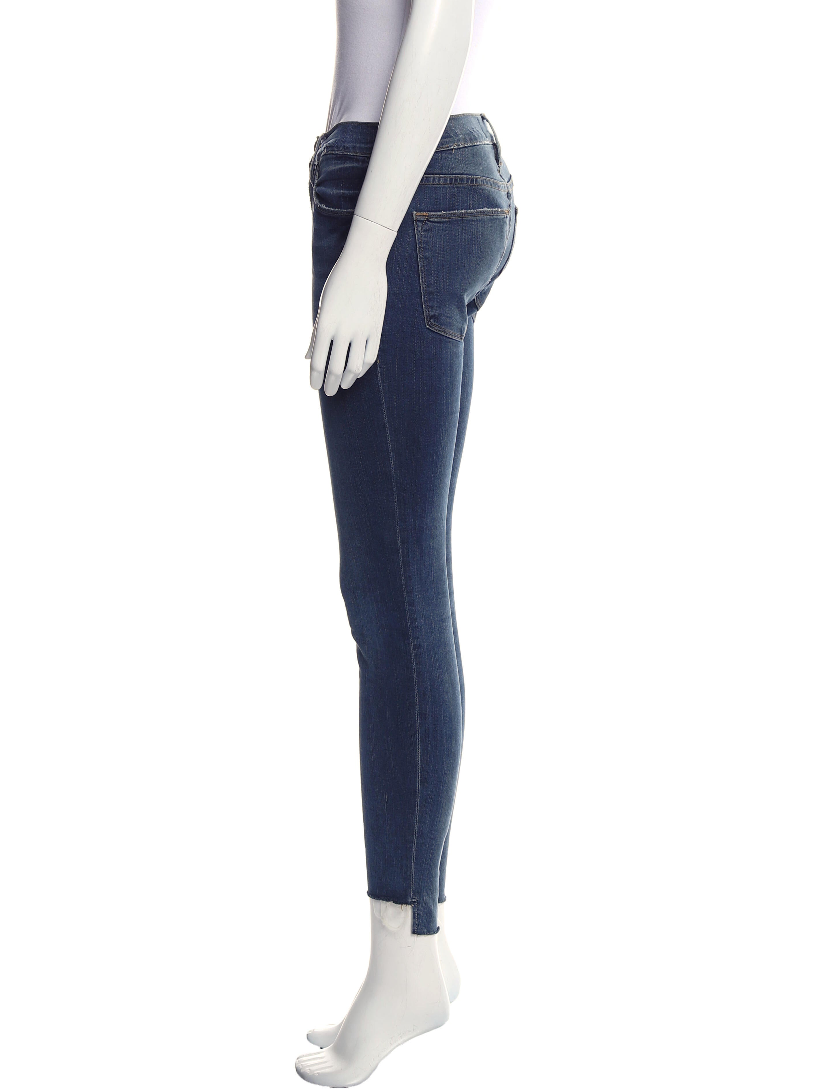 FRAME Mid-Rise Skinny Leg Jeans