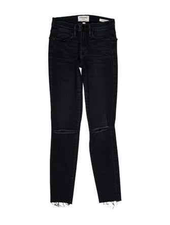 FRAME Mid-Rise Skinny Leg Jeans