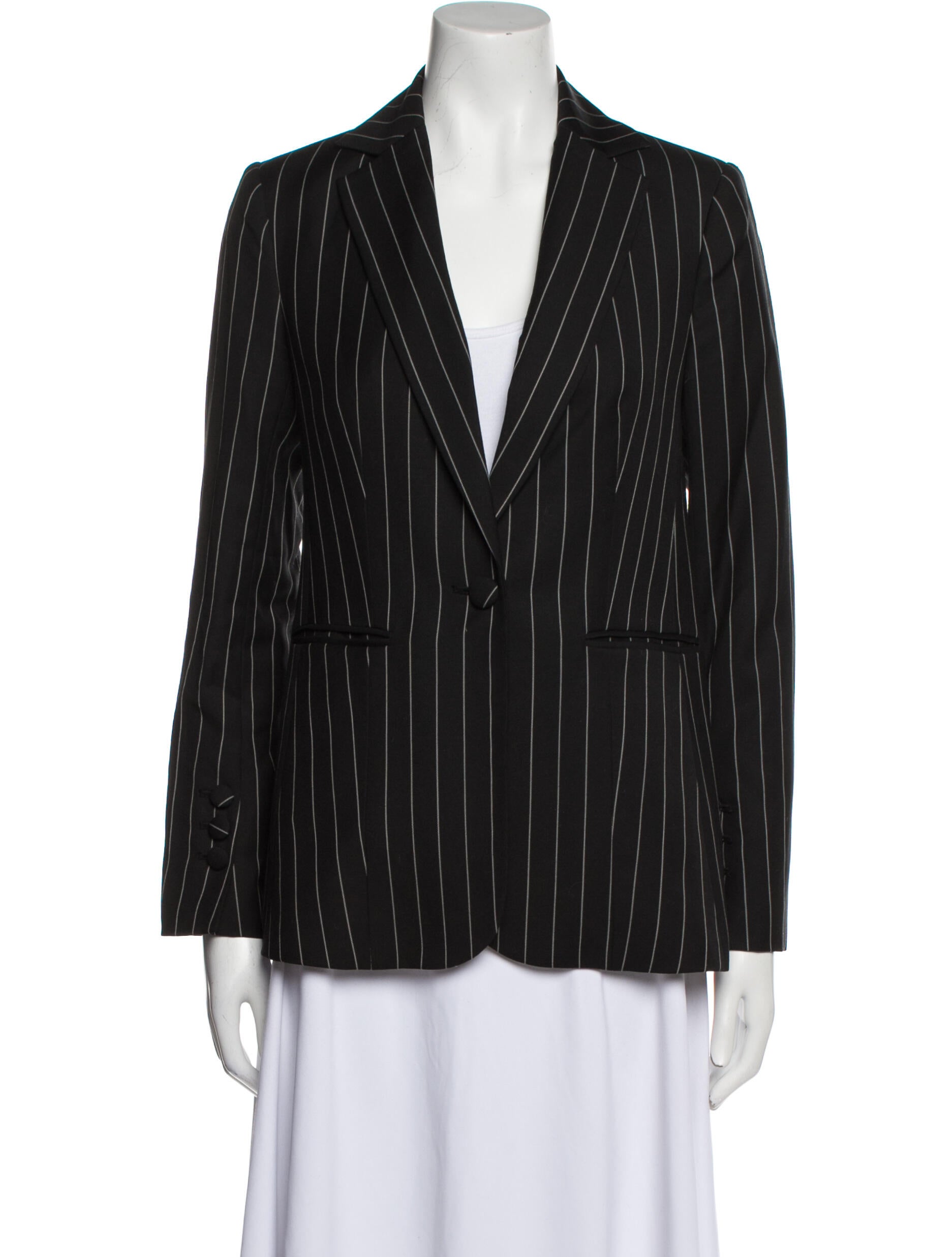 frame striped blazer