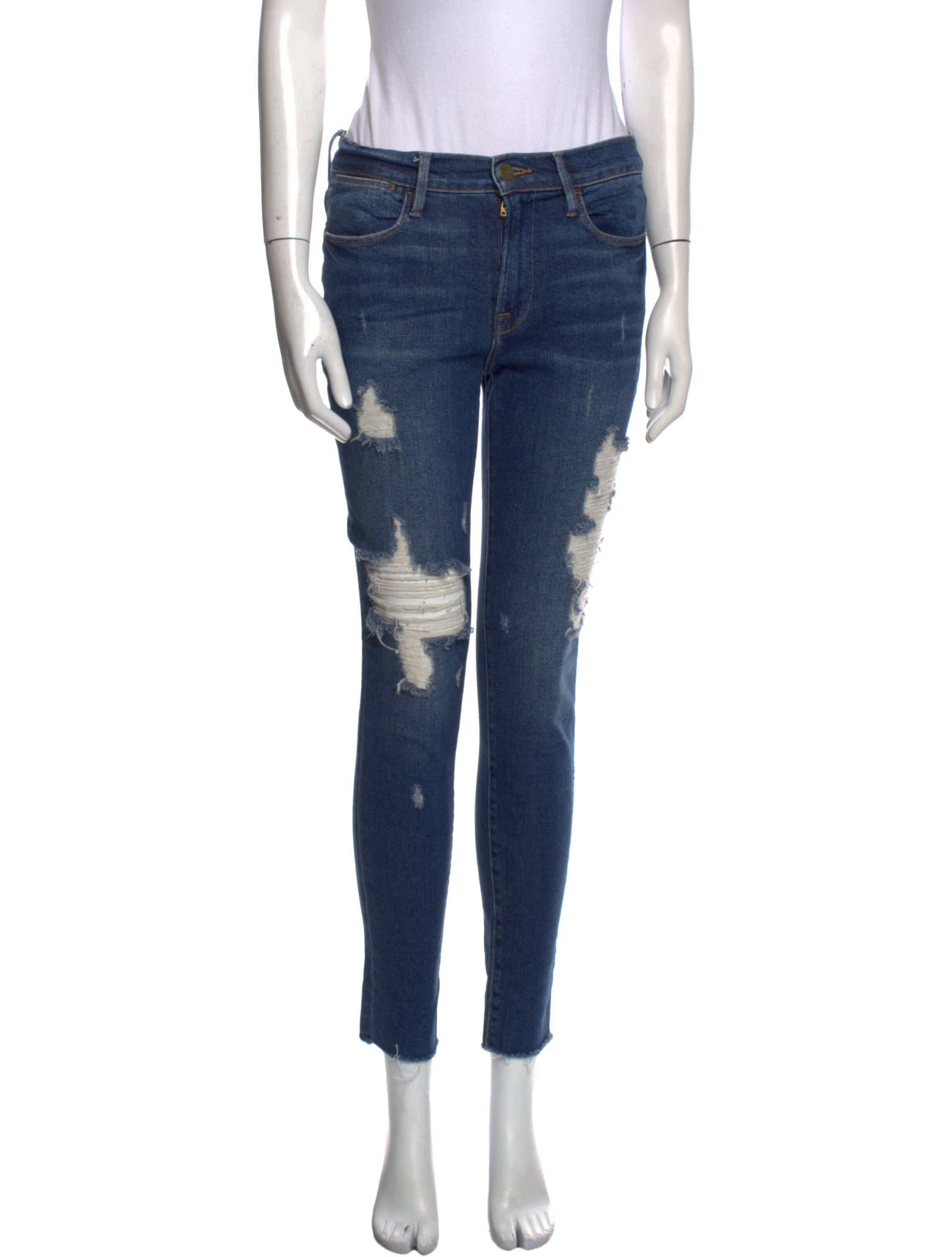 FRAME Frame Denim Le Flare de Francoise Jeans Blue, 12" Rise Jeans