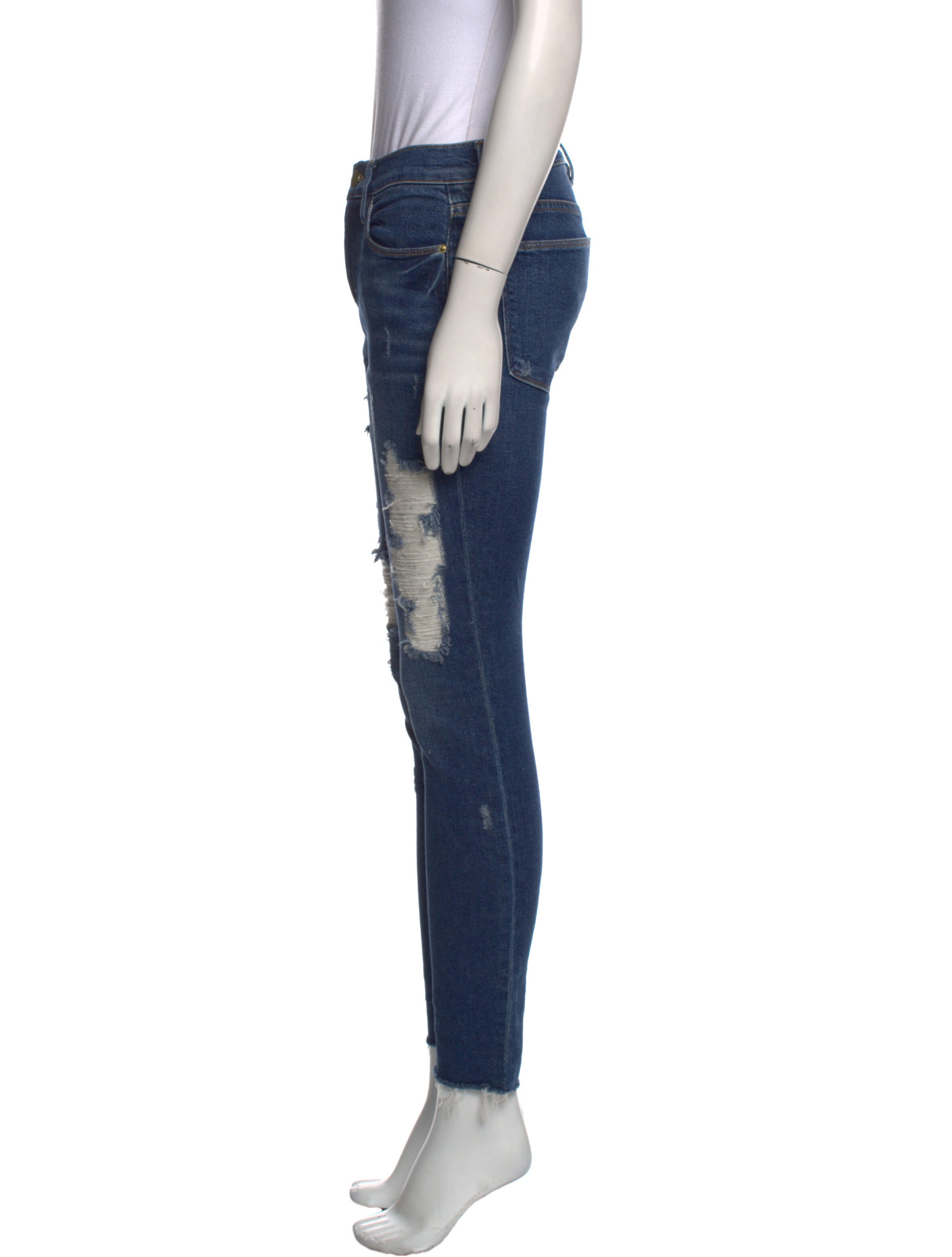 FRAME Frame Denim Le Flare de Francoise Jeans Blue, 12" Rise Jeans